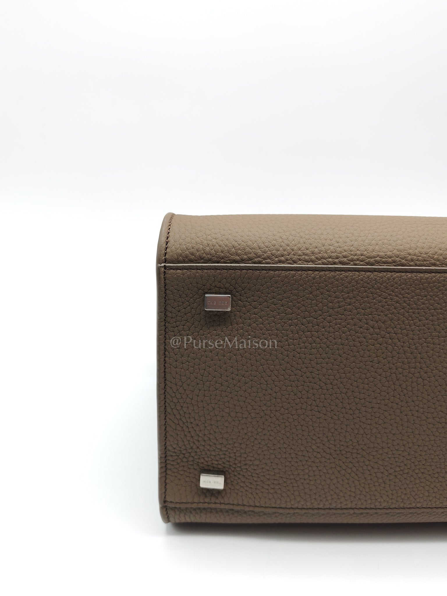 Soft Marguax 12 Matte Smoke Toupe Calfskin Leather | Purse Maison Luxury Bags Shop