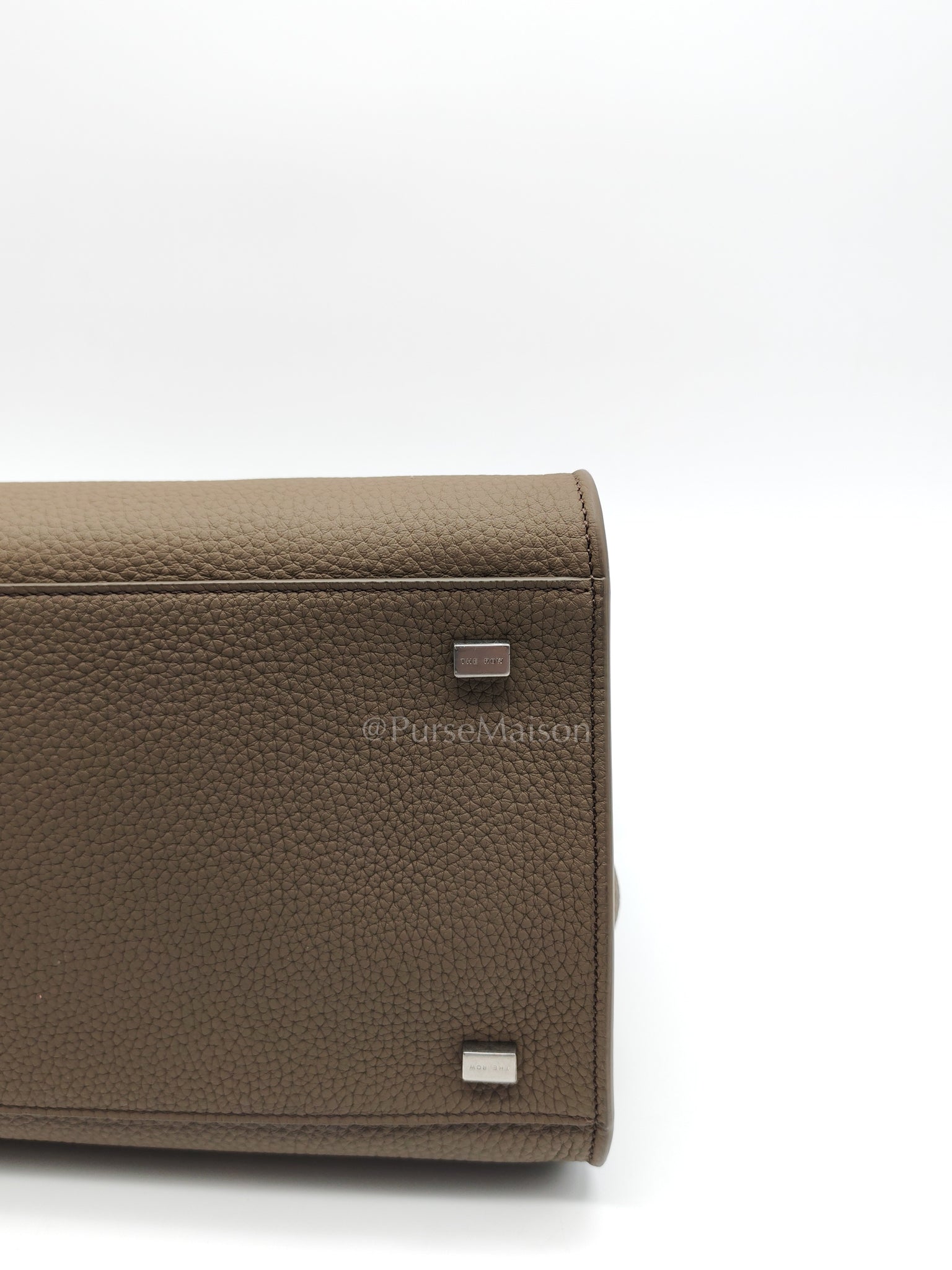 Soft Marguax 12 Matte Smoke Toupe Calfskin Leather | Purse Maison Luxury Bags Shop