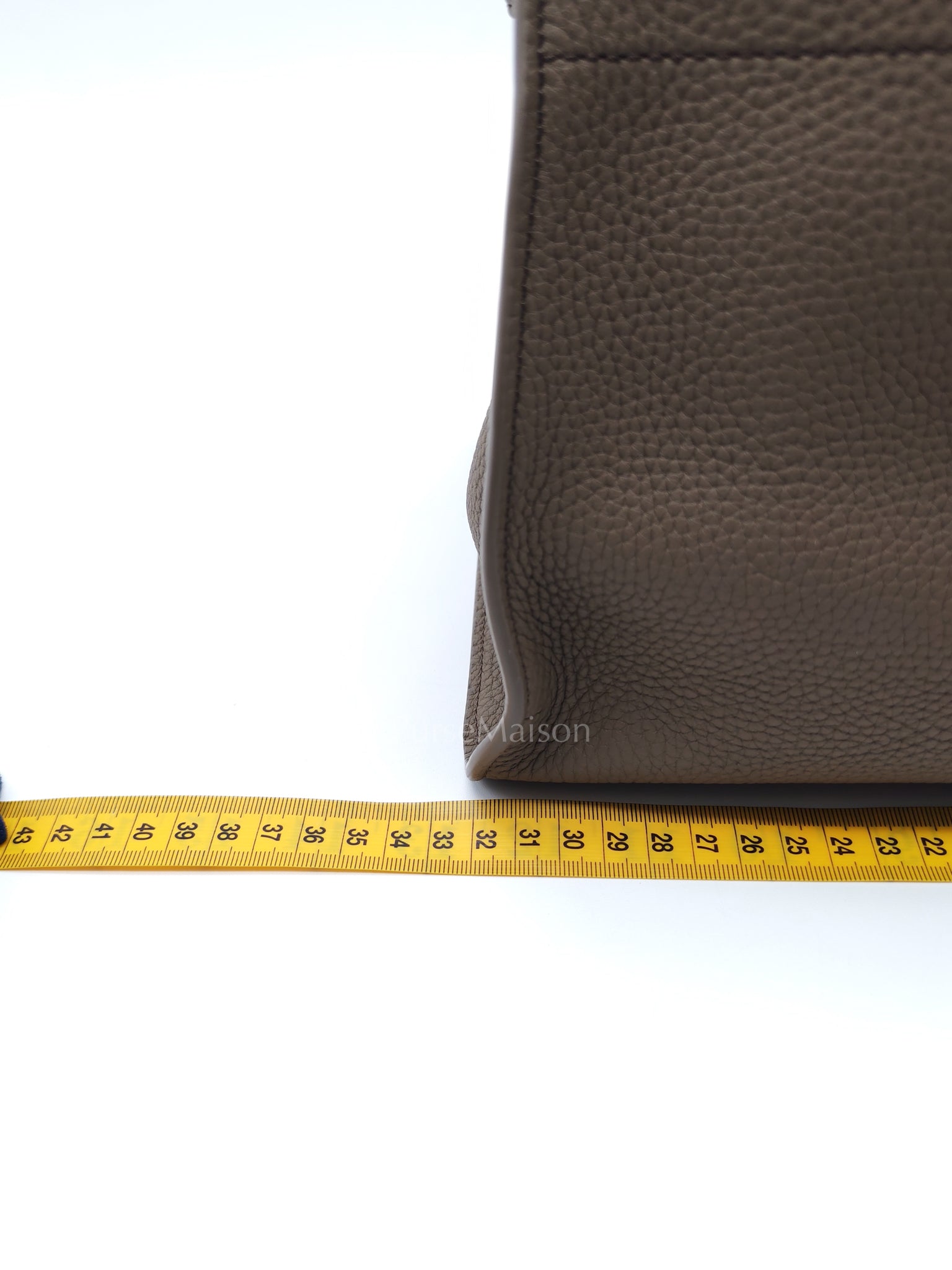 Soft Marguax 12 Matte Smoke Toupe Calfskin Leather | Purse Maison Luxury Bags Shop