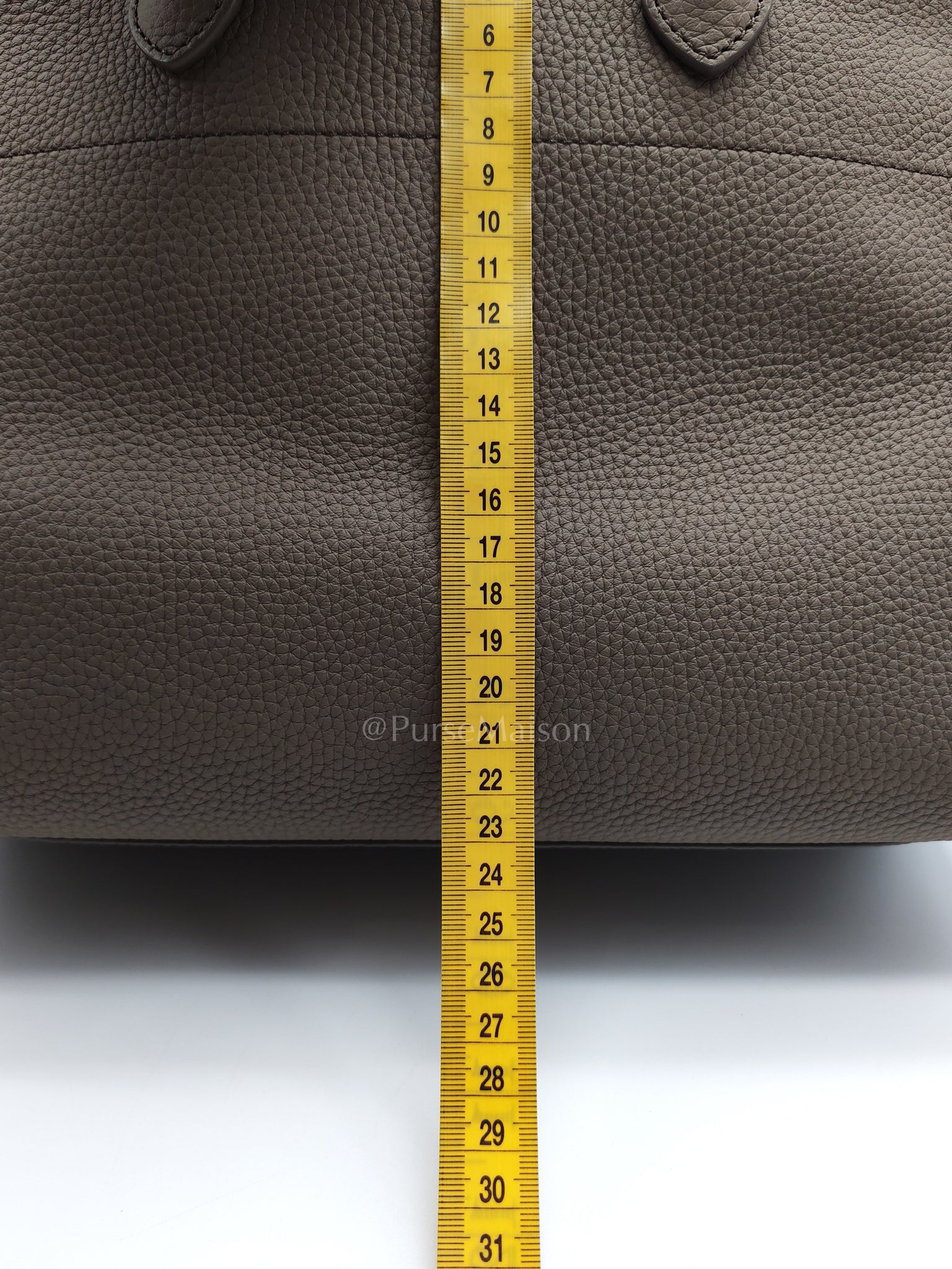 Soft Marguax 12 Matte Smoke Toupe Calfskin Leather | Purse Maison Luxury Bags Shop