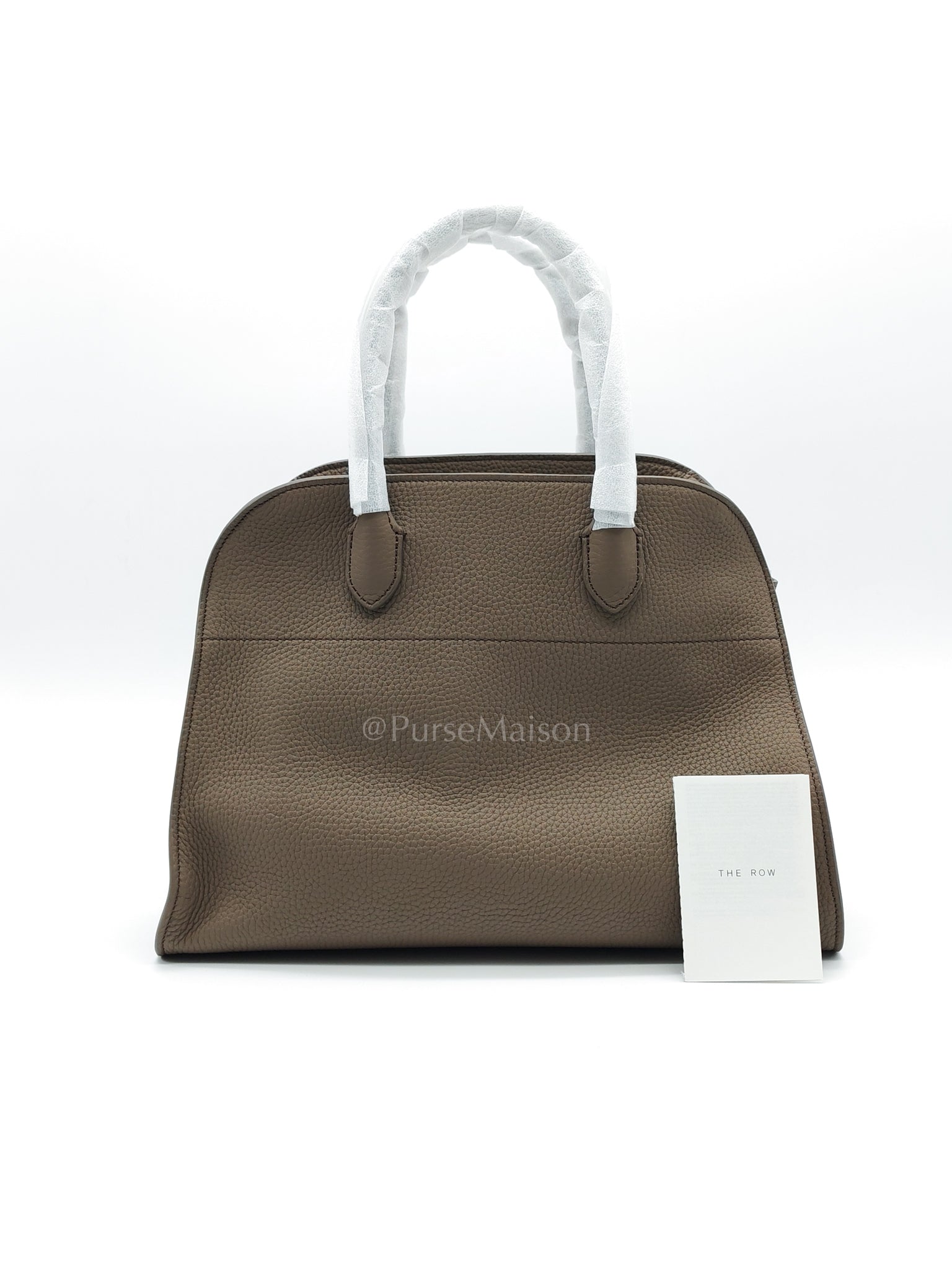 Soft Marguax 12 Matte Smoke Toupe Calfskin Leather | Purse Maison Luxury Bags Shop