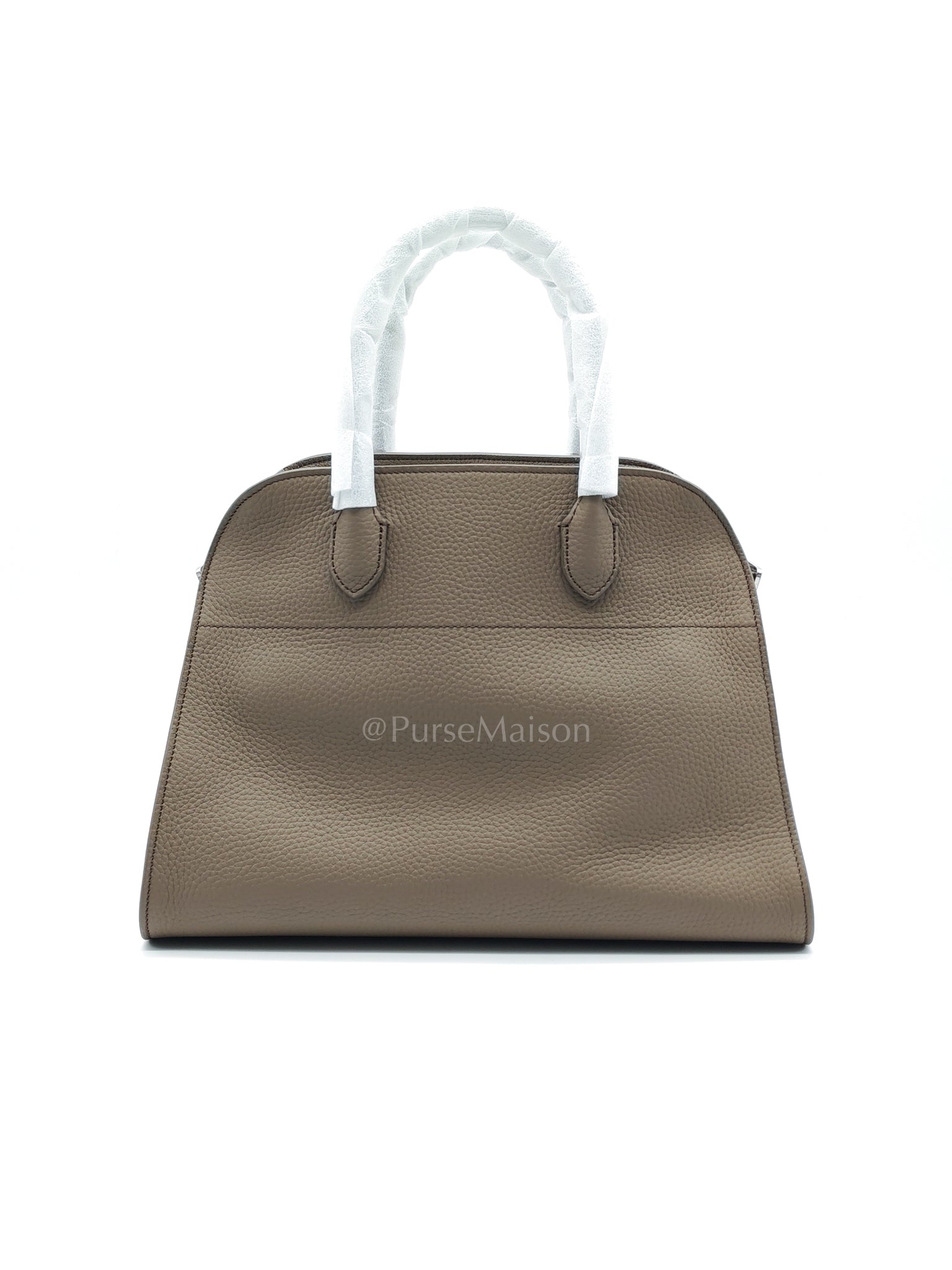 Soft Marguax 12 Matte Smoke Toupe Calfskin Leather | Purse Maison Luxury Bags Shop