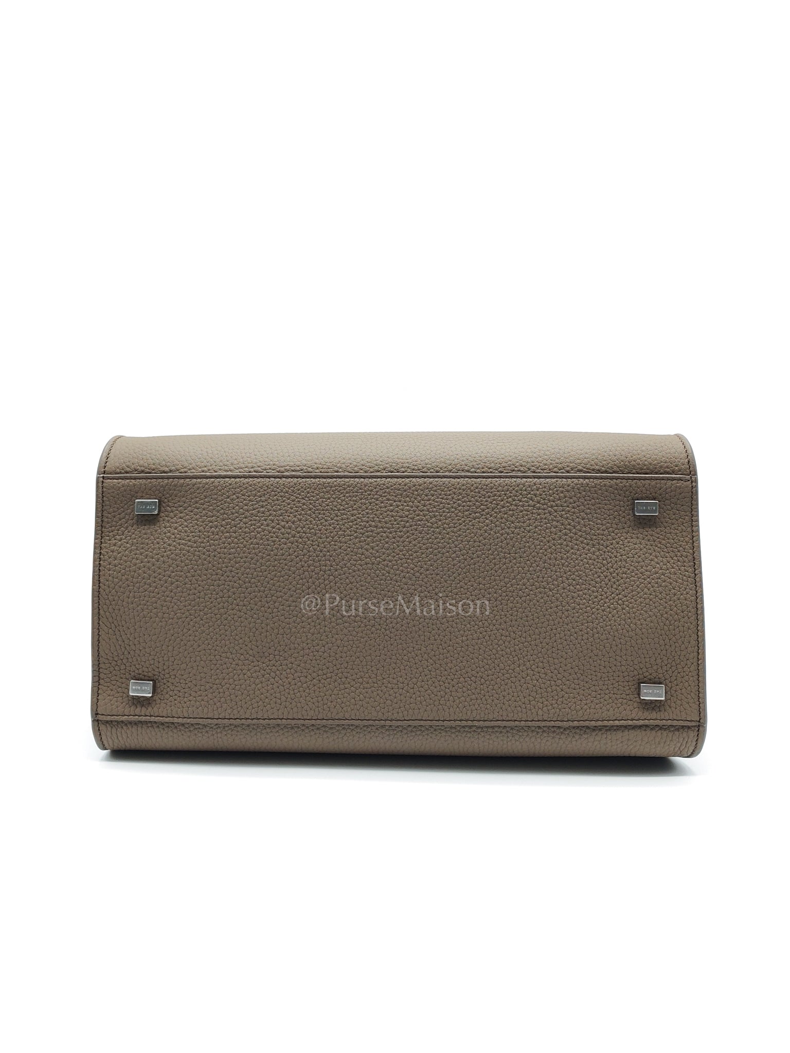 Soft Marguax 12 Matte Smoke Toupe Calfskin Leather | Purse Maison Luxury Bags Shop
