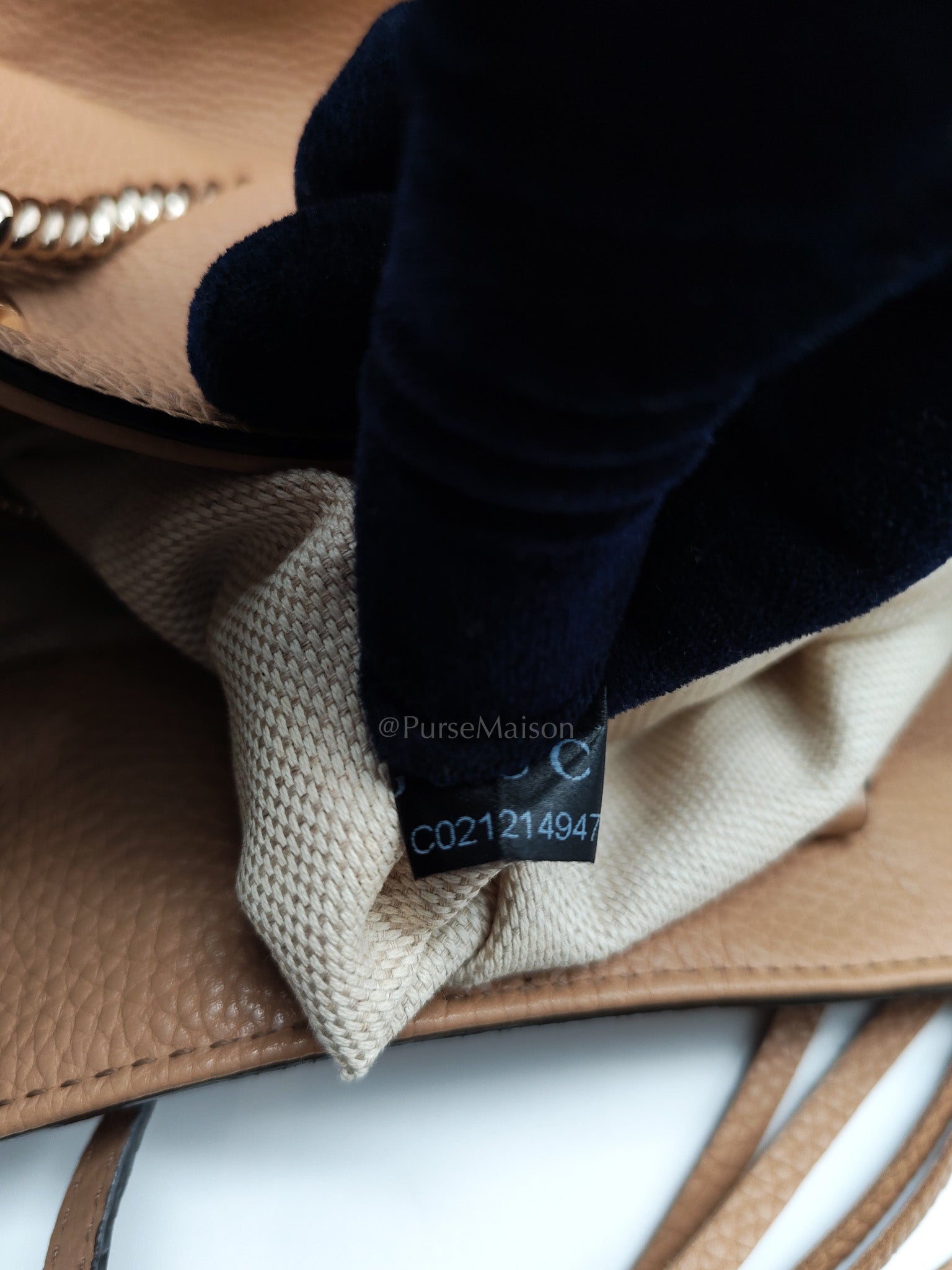 Soho in Beige Grained Calfskin Leather Totebag | Purse Maison Luxury Bags Shop