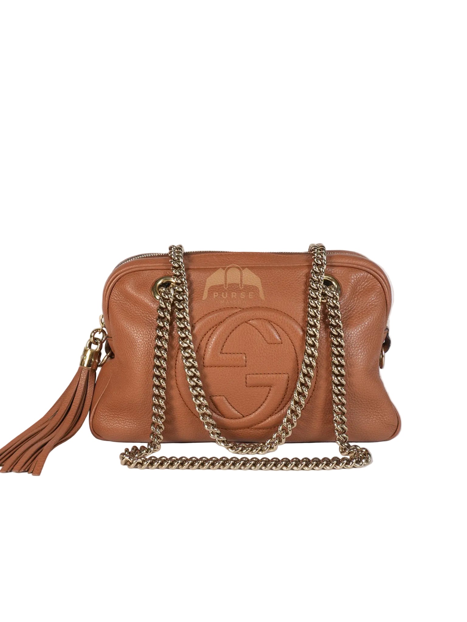 Soho Tassel Chain Bag Interlocking G in Brown | Purse Maison Luxury Bags Shop