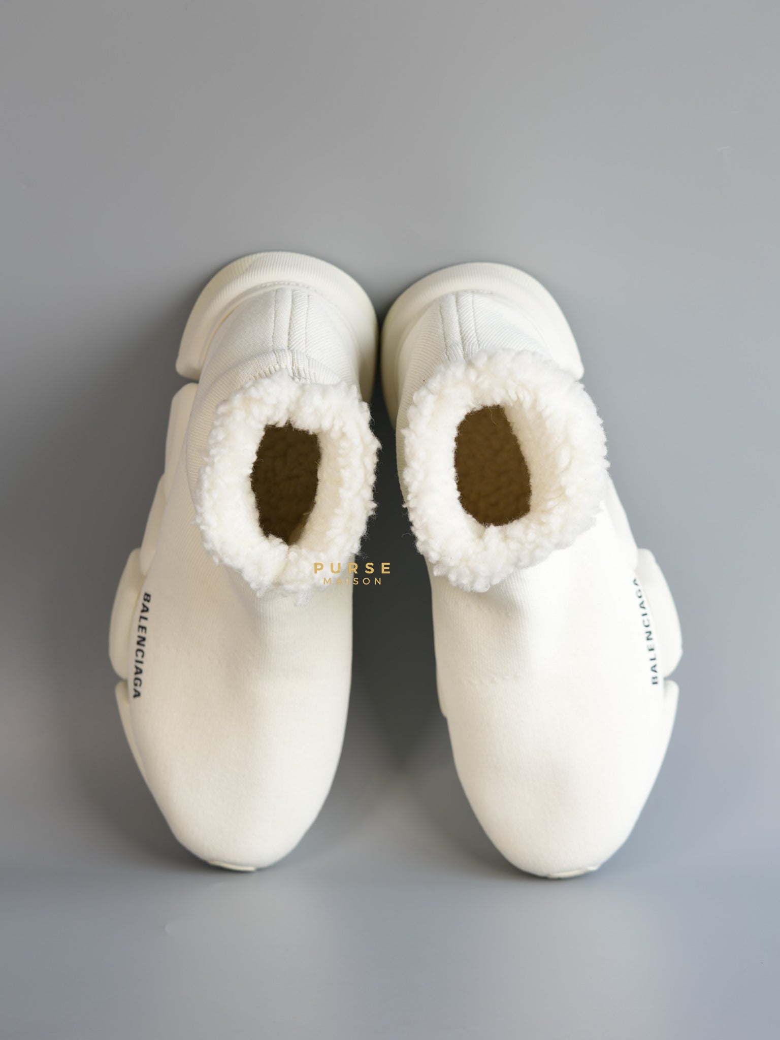 Speed 2.0 Faux Fur Sock Sneakers Size 38 EU (24cm) | Purse Maison Luxury Bags Shop