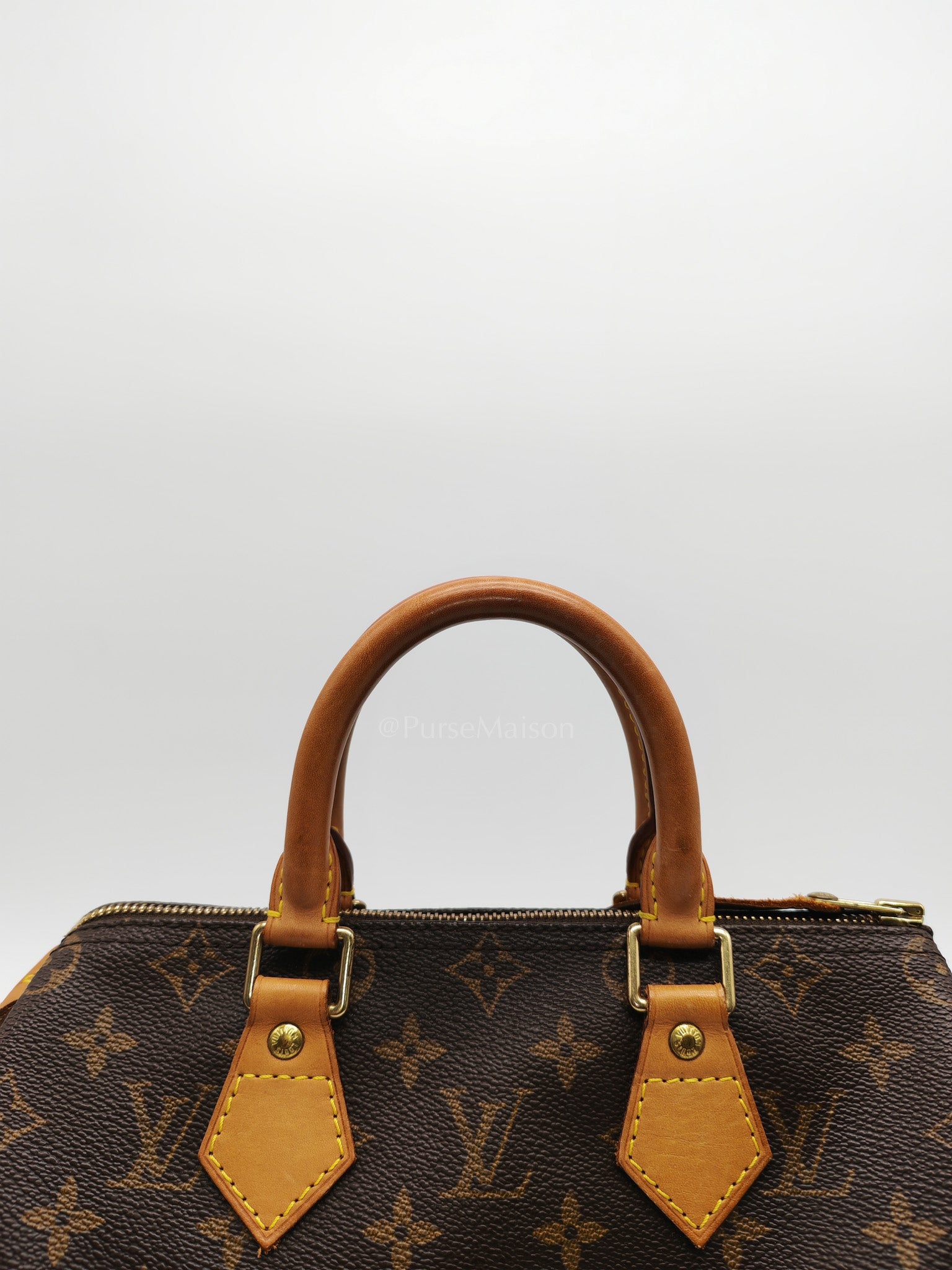 Speedy 25 Bag in Monogram Canvas & Aged Gold Hardware (Datecode: SP0052) | Purse Maison Luxury Bags Shop