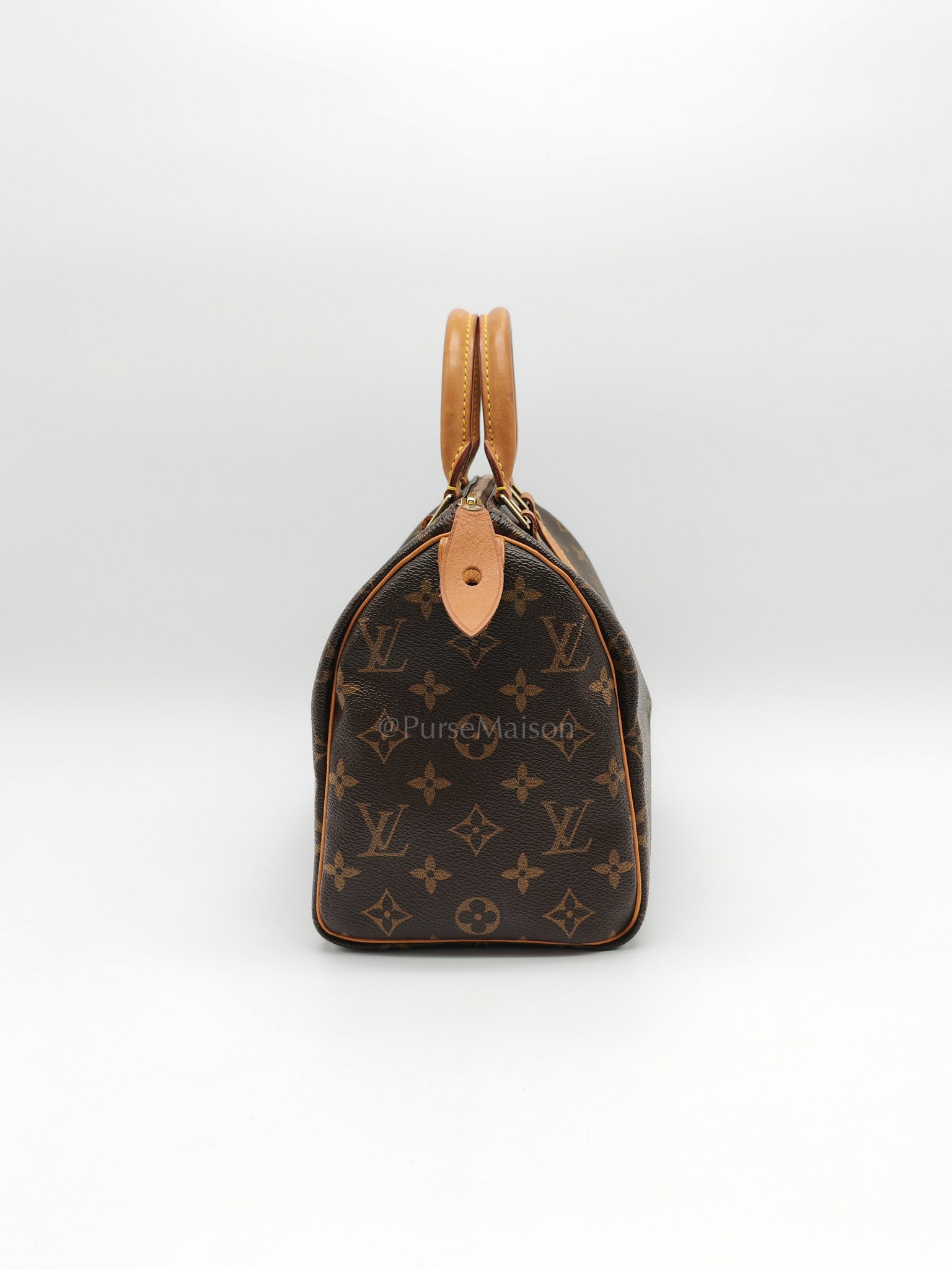 Speedy 25 Bag in Monogram Canvas & Aged Gold Hardware (Datecode: SP0052) | Purse Maison Luxury Bags Shop