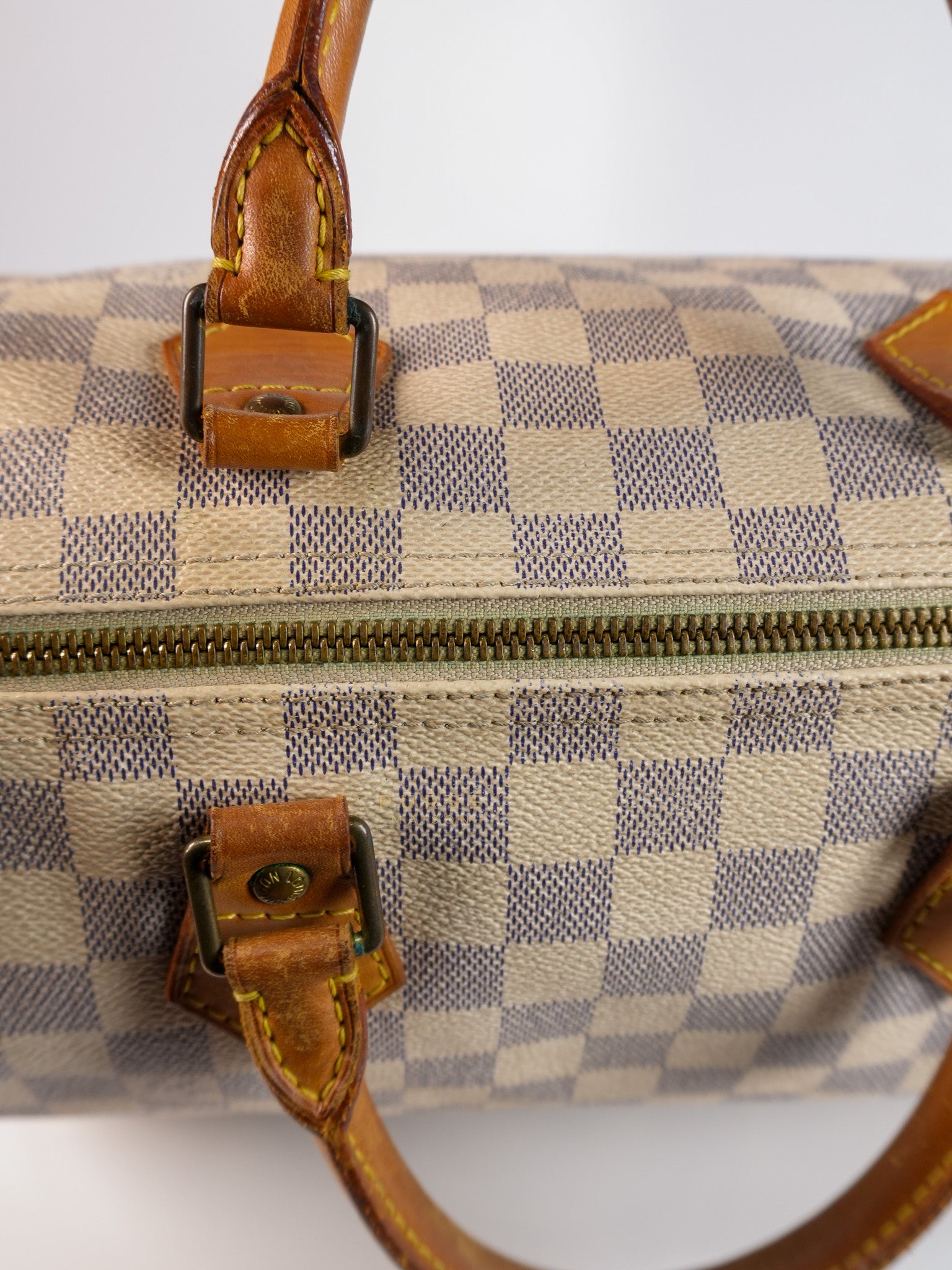 Speedy 30 in Damier Azur Canvas (Date Code: DU0038) | Purse Maison Luxury Bags Shop