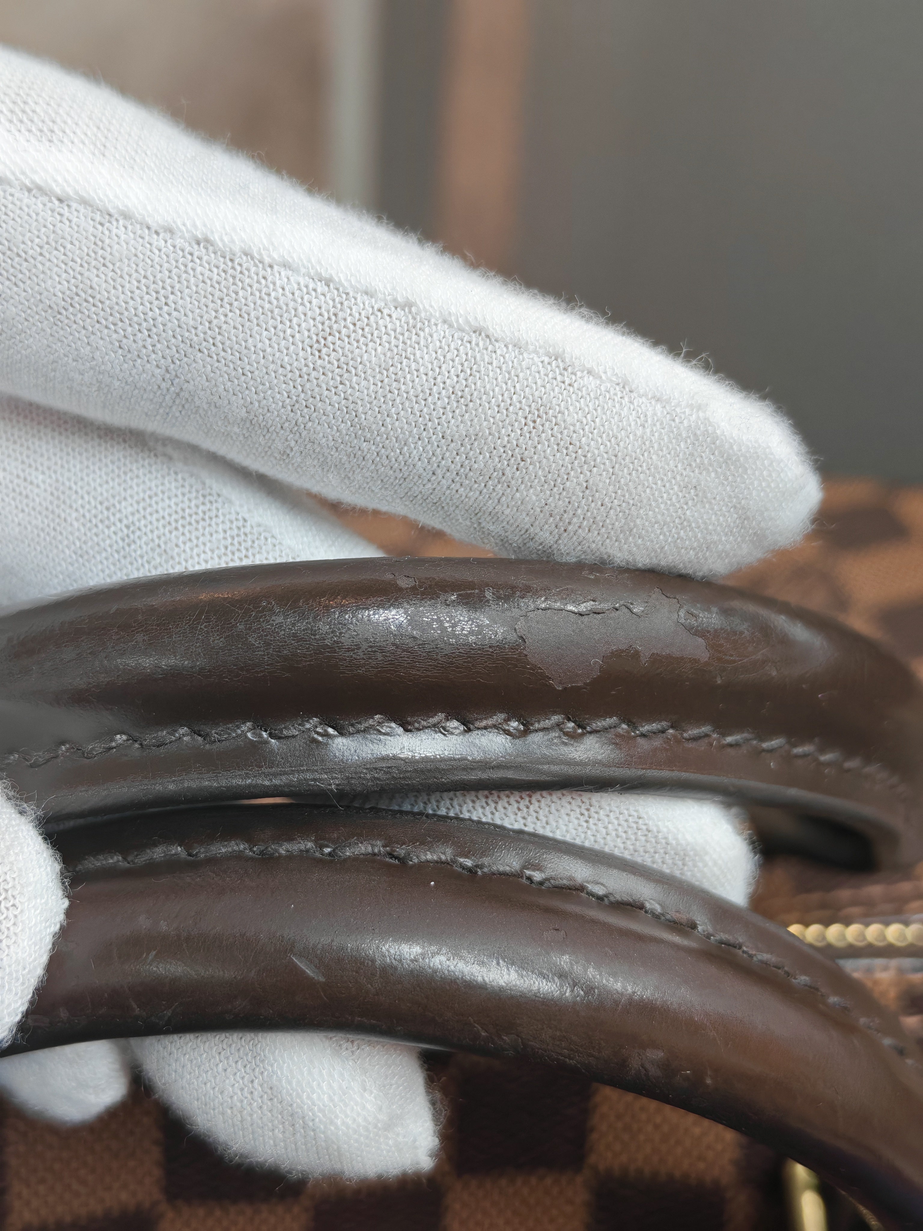 Speedy 30 in Damier Ebene Canvas Handbag (Date Code: MB4144) with J.K Heat Stamp | Purse Maison Luxury Bags Shop