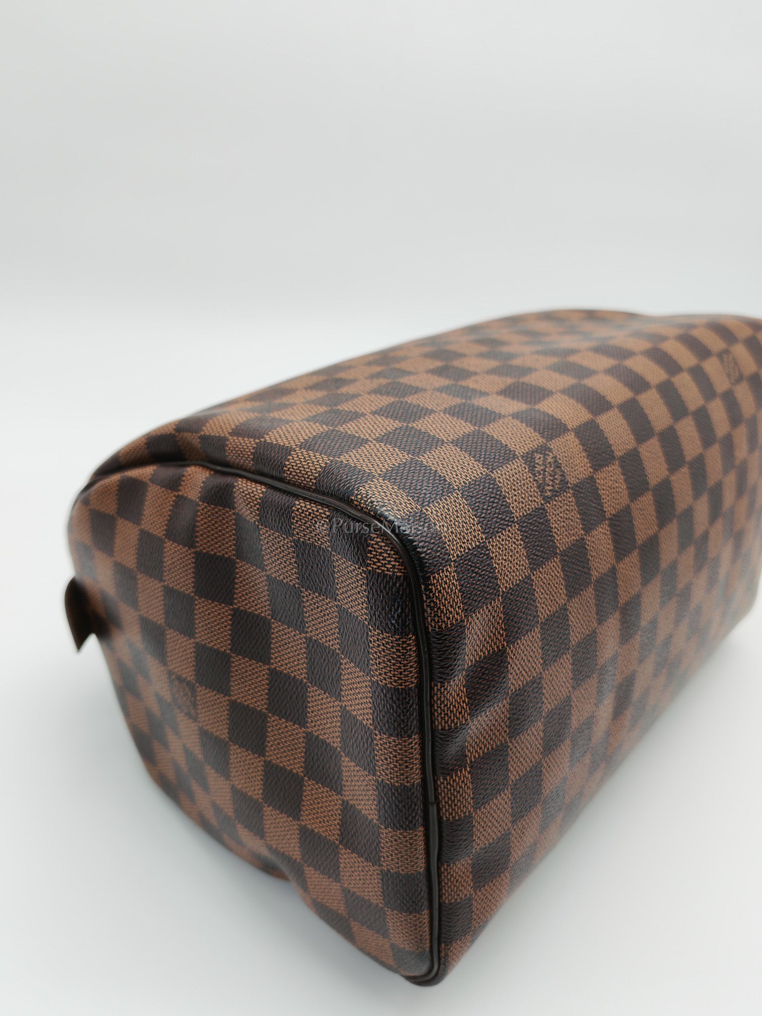 Speedy 30 in Damier Ebene Canvas Handbag (Date Code: MB4144) with J.K Heat Stamp | Purse Maison Luxury Bags Shop