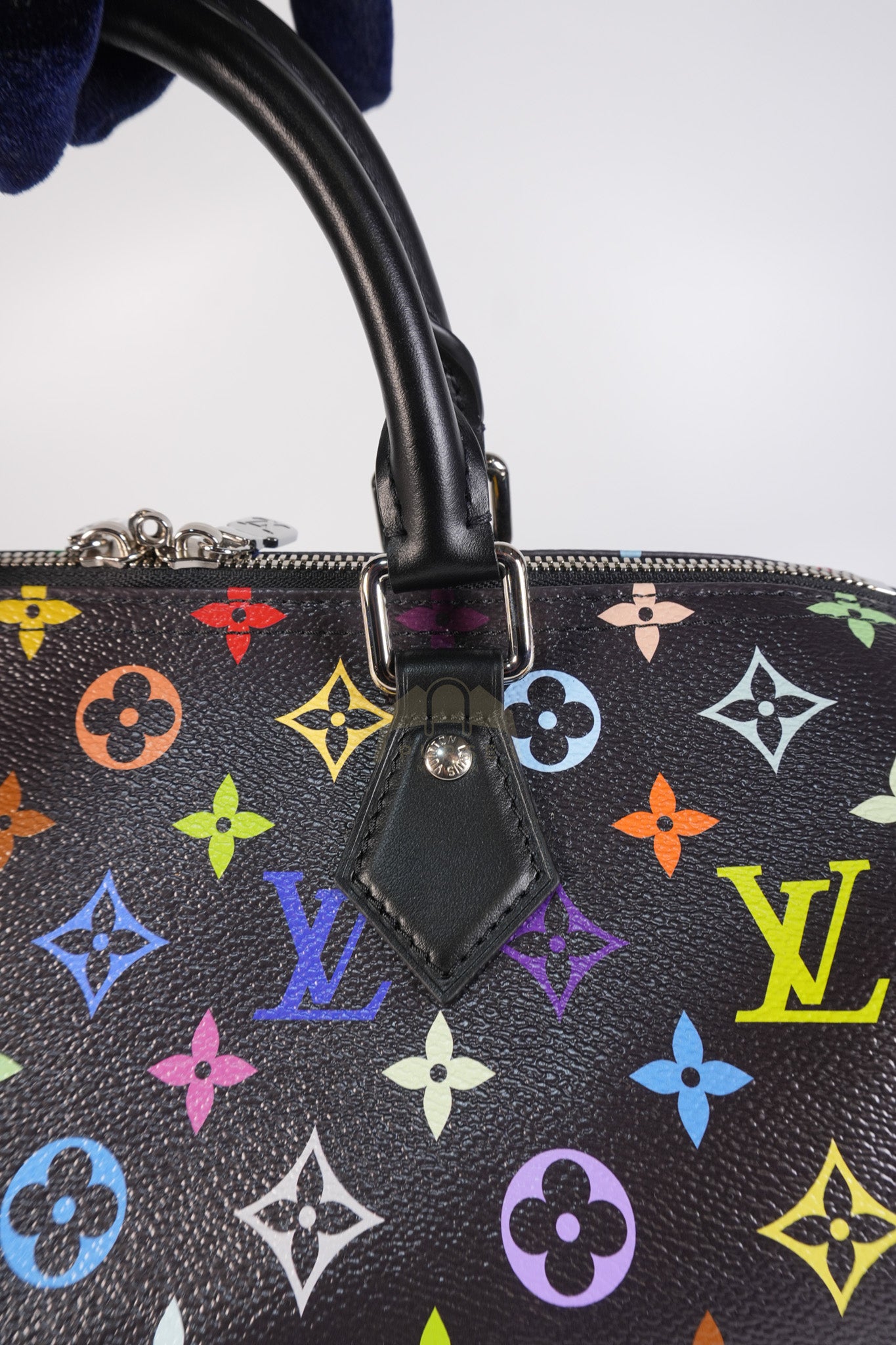 Speedy 30 Murakami in Black Multicolor Canvas (Microchip) | Purse Maison Luxury Bags Shop