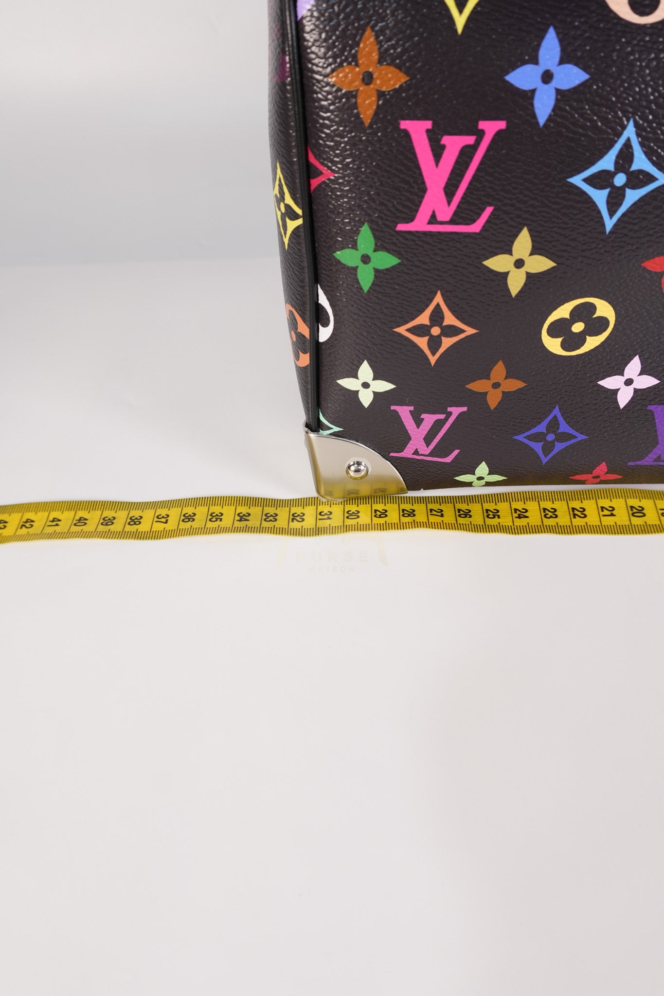Speedy 30 Murakami in Black Multicolor Canvas (Microchip) | Purse Maison Luxury Bags Shop