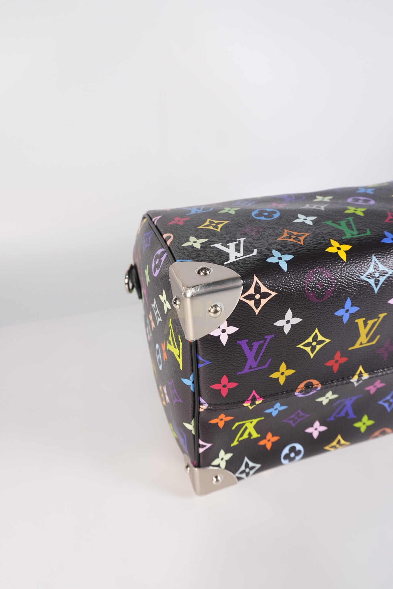 Speedy 30 Murakami in Black Multicolor Canvas (Microchip) | Purse Maison Luxury Bags Shop