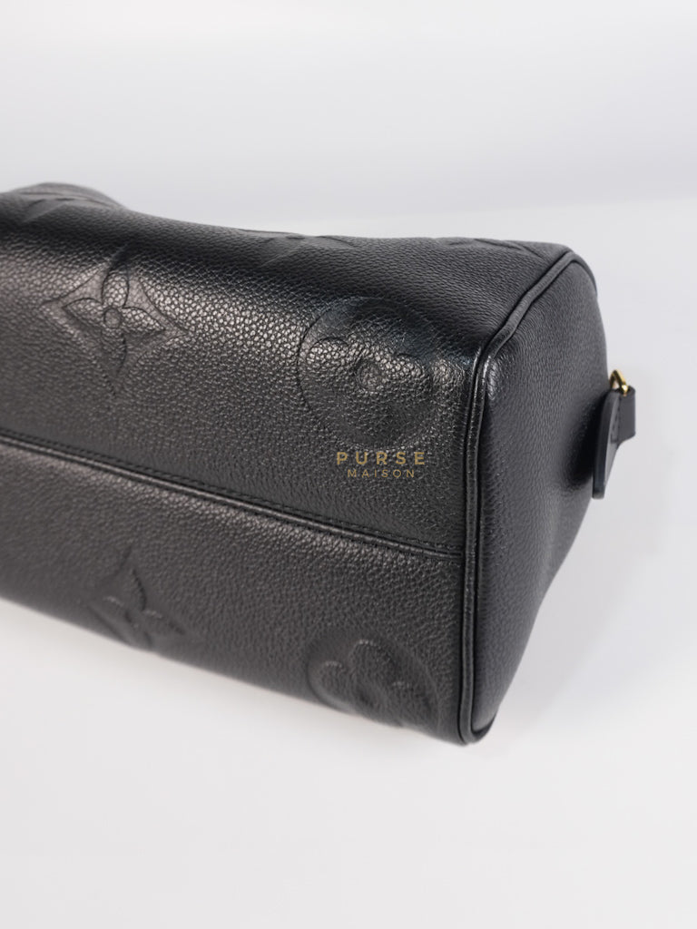 Speedy Bandoulier 20 Black Empreinte Leather (Microchip) | Purse Maison Luxury Bags Shop