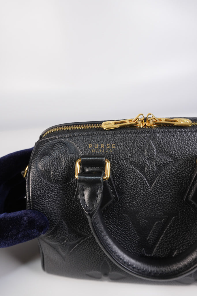 Speedy Bandoulier 20 Black Empreinte Leather (Microchip) | Purse Maison Luxury Bags Shop