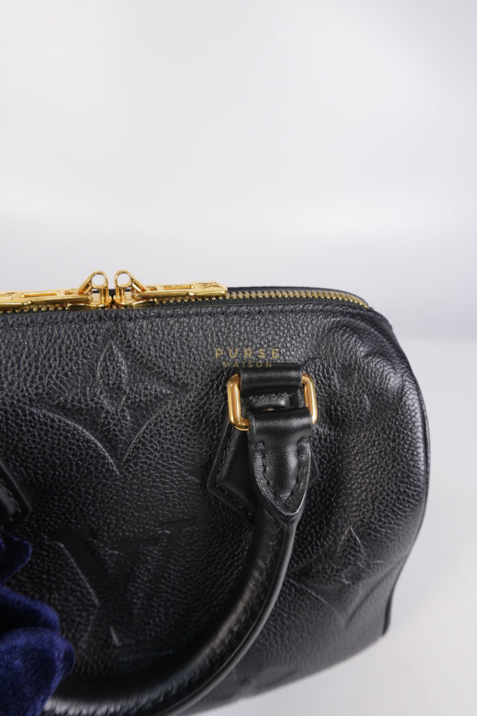 Speedy Bandoulier 20 Black Empreinte Leather (Microchip) | Purse Maison Luxury Bags Shop