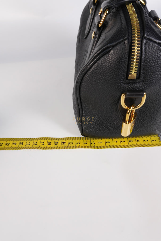 Speedy Bandoulier 20 Black Empreinte Leather (Microchip) | Purse Maison Luxury Bags Shop