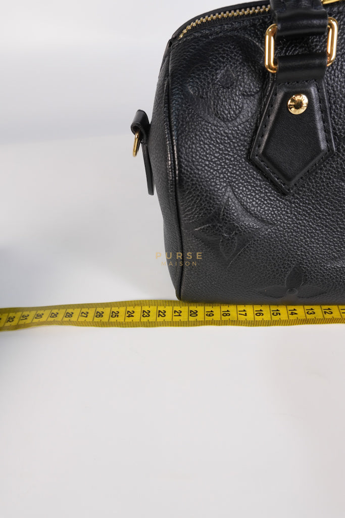 Speedy Bandoulier 20 Black Empreinte Leather (Microchip) | Purse Maison Luxury Bags Shop