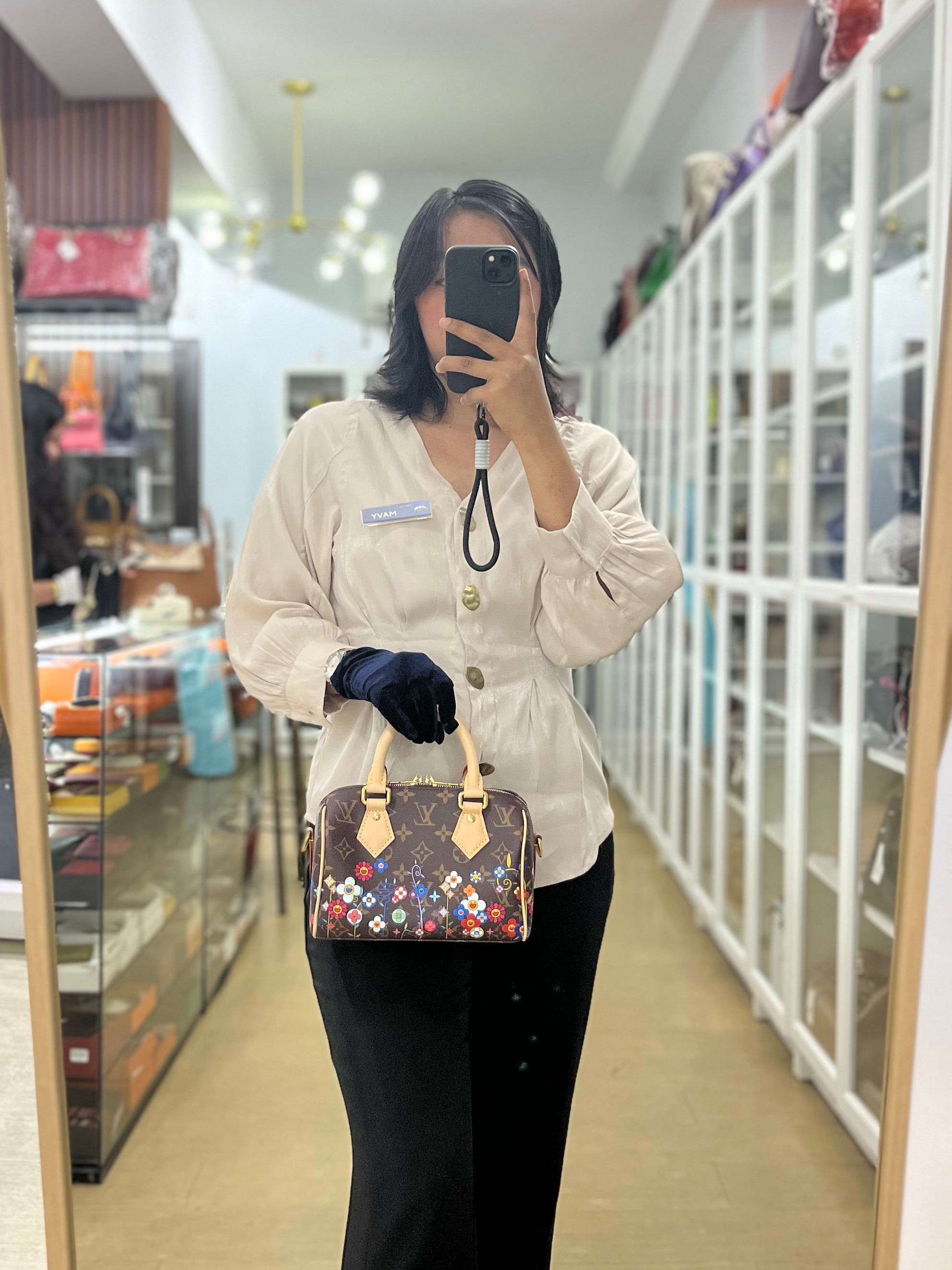 Speedy Bandouliere 20 x Murakami in TM Monogram Canvas(Microchip) | Purse Maison Luxury Bags Shop