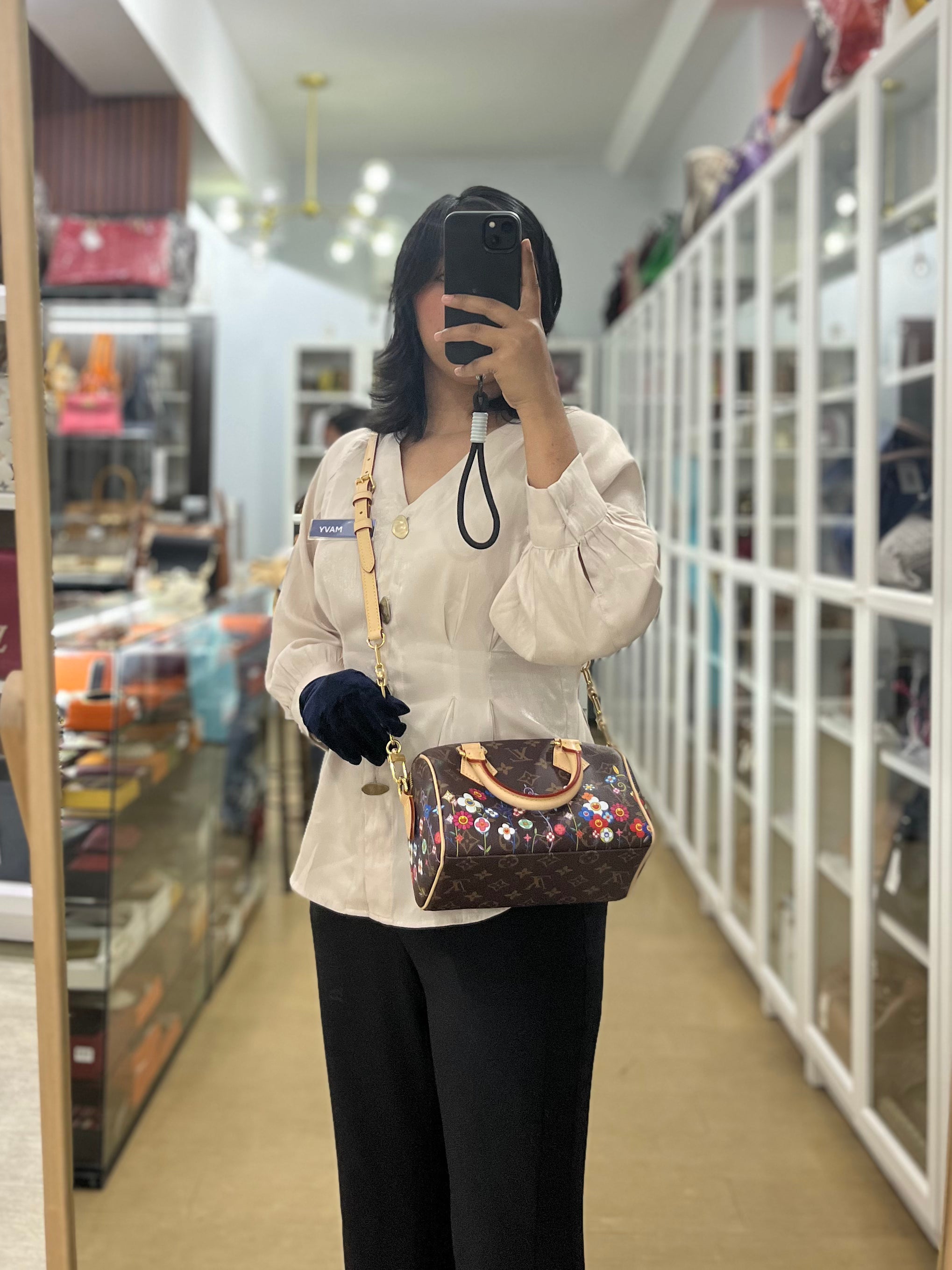 Speedy Bandouliere 20 x Murakami in TM Monogram Canvas(Microchip) | Purse Maison Luxury Bags Shop