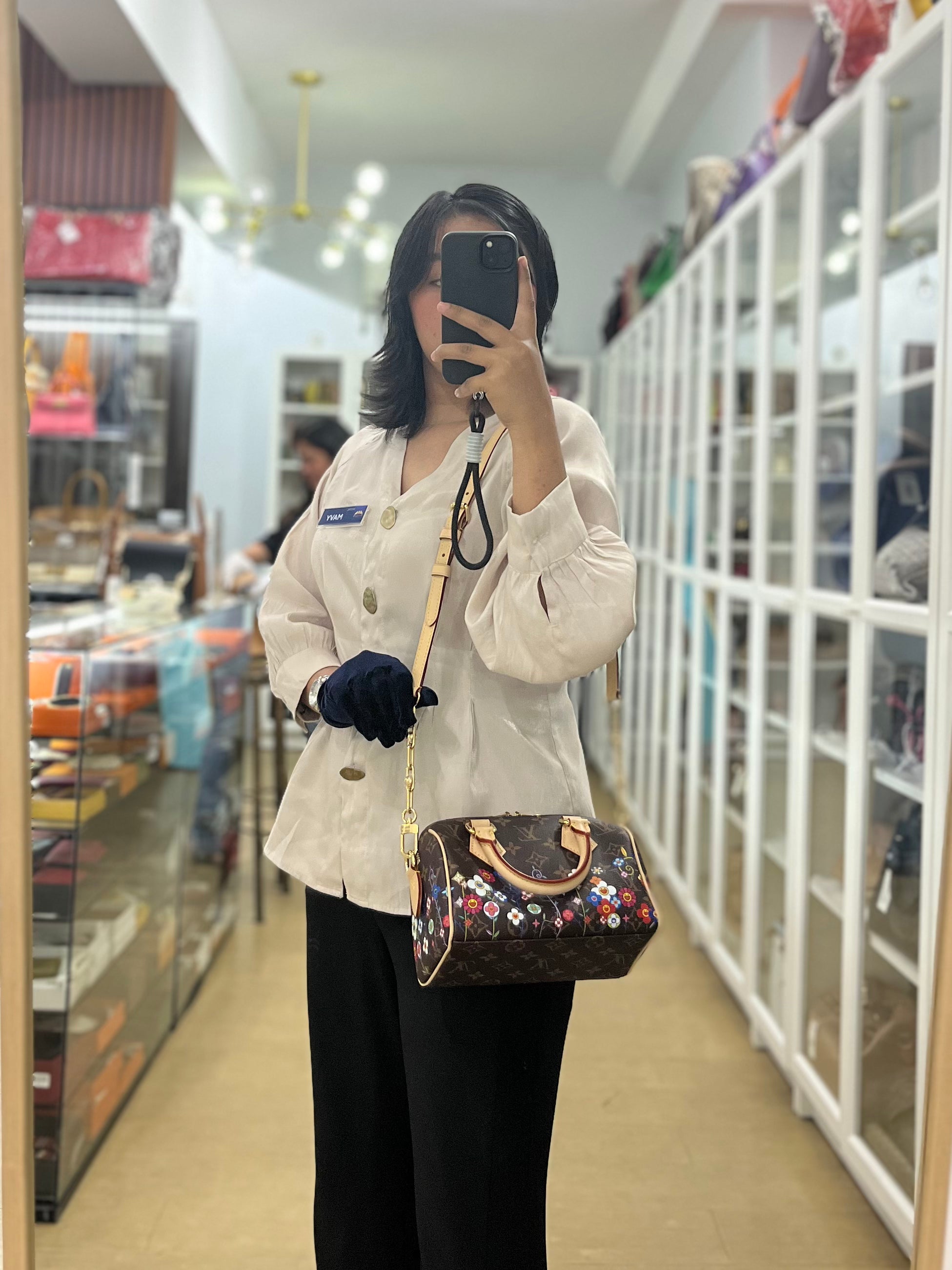 Speedy Bandouliere 20 x Murakami in TM Monogram Canvas(Microchip) | Purse Maison Luxury Bags Shop