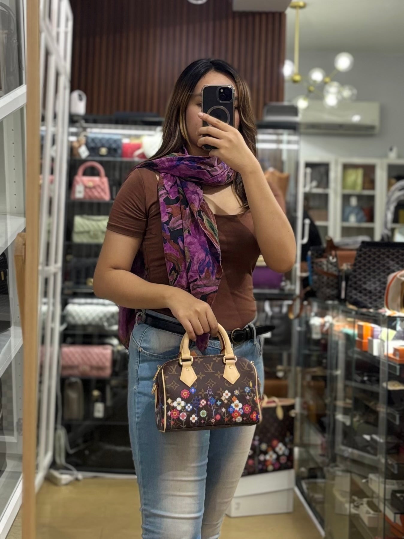 Speedy Bandouliere 20 x Murakami in TM Monogram Canvas(Microchip) | Purse Maison Luxury Bags Shop