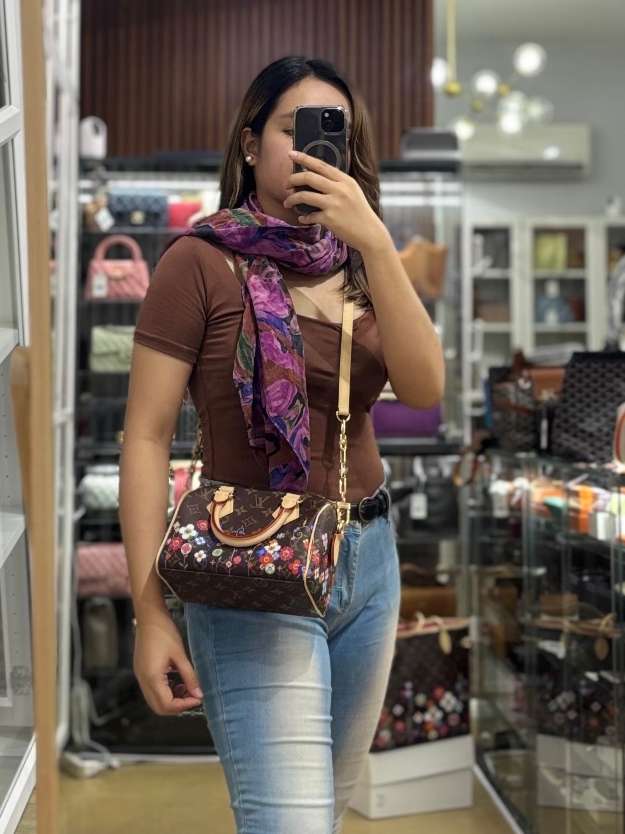 Speedy Bandouliere 20 x Murakami in TM Monogram Canvas(Microchip) | Purse Maison Luxury Bags Shop