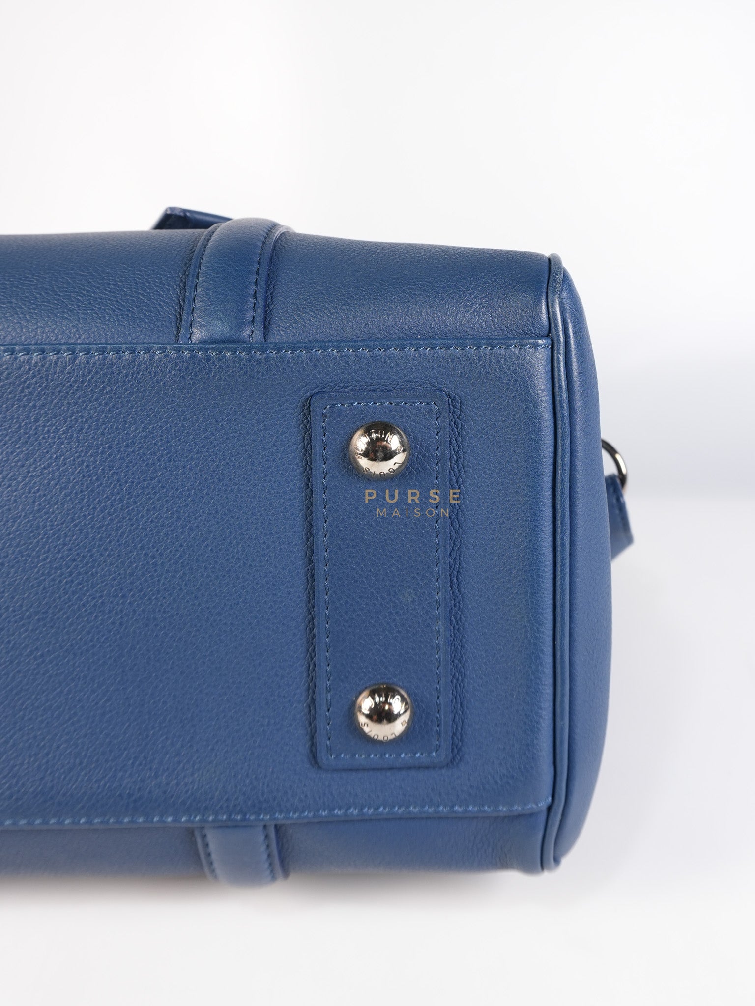 Speedy Sofia Coppola PM in Blue Ocean Calfskin Leather Crossbody Bag (Date Code: TR1143) | Purse Maison Luxury Bags Shop