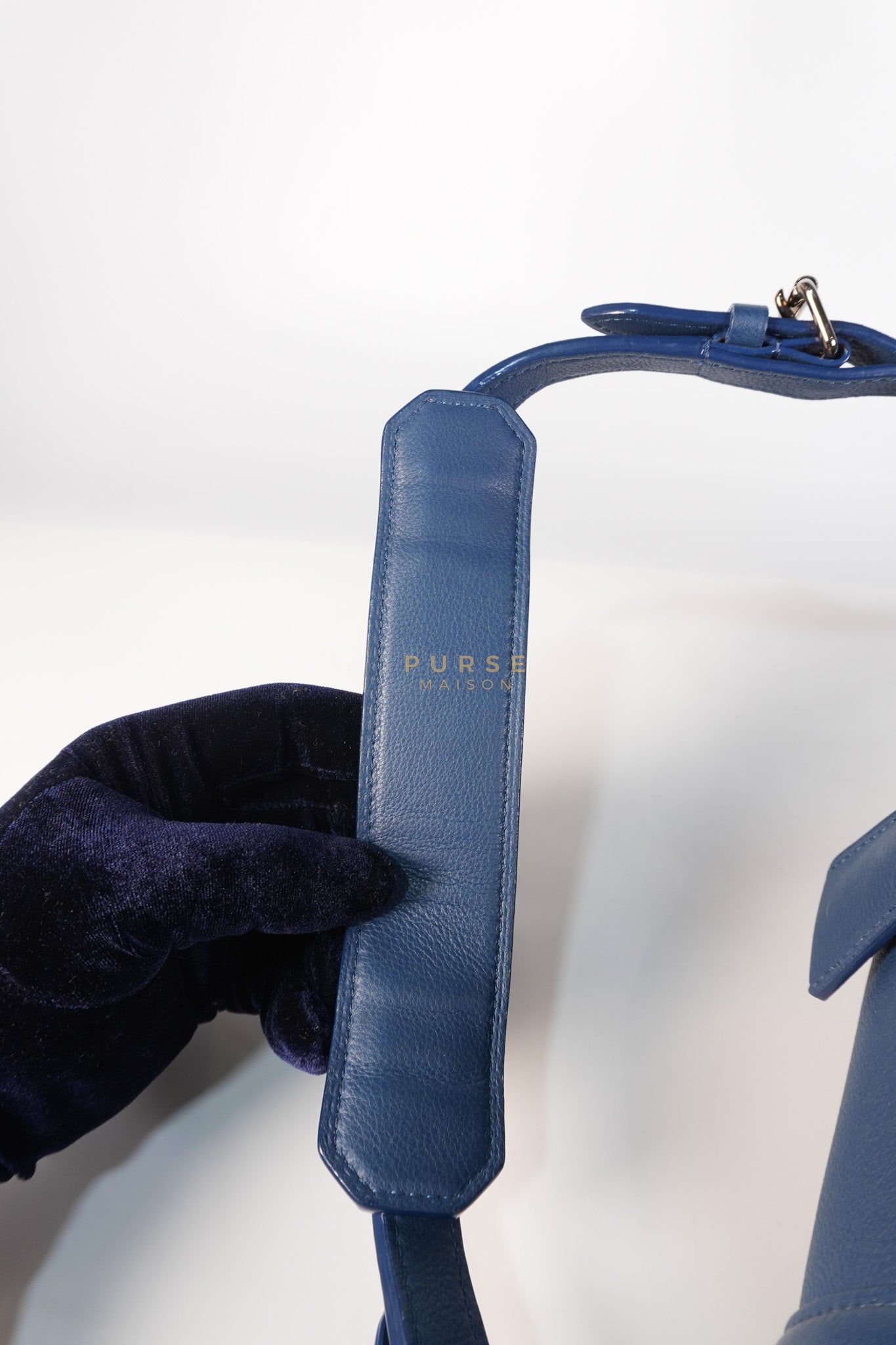 Speedy Sofia Coppola PM in Blue Ocean Calfskin Leather Crossbody Bag (Date Code: TR1143) | Purse Maison Luxury Bags Shop