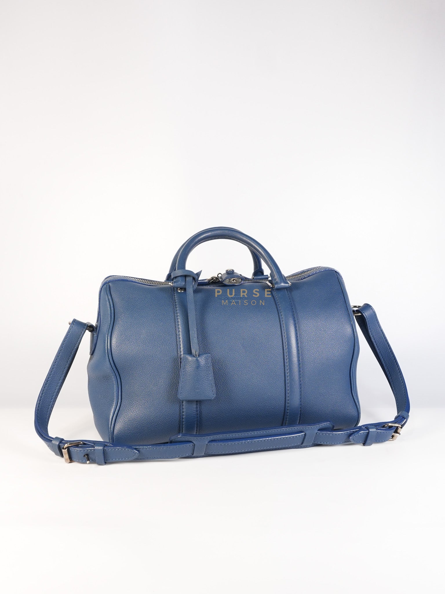 Speedy Sofia Coppola PM in Blue Ocean Calfskin Leather Crossbody Bag (Date Code: TR1143) | Purse Maison Luxury Bags Shop