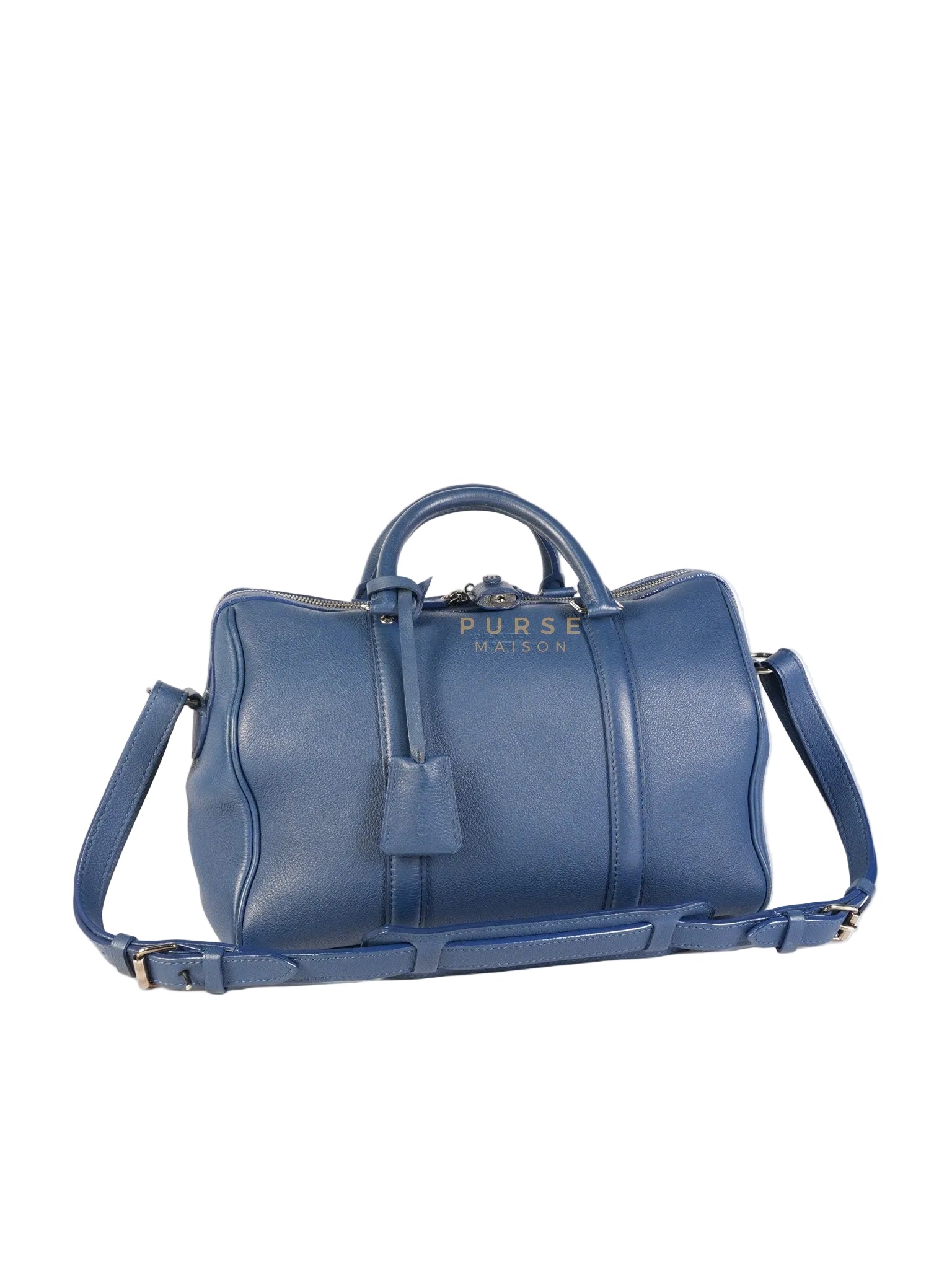 Speedy Sofia Coppola PM in Blue Ocean Calfskin Leather Crossbody Bag (Date Code: TR1143) | Purse Maison Luxury Bags Shop