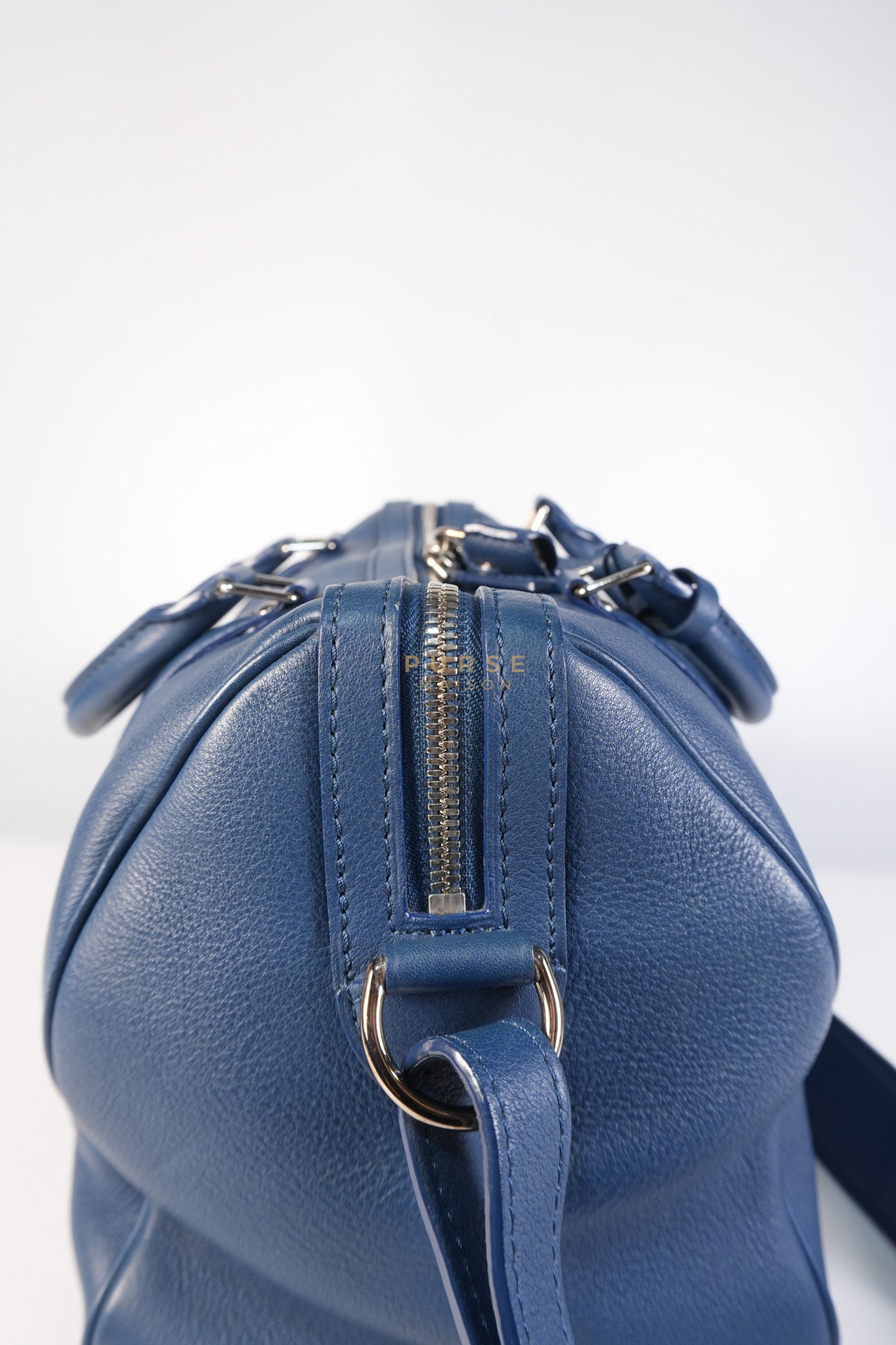 Speedy Sofia Coppola PM in Blue Ocean Calfskin Leather Crossbody Bag (Date Code: TR1143) | Purse Maison Luxury Bags Shop