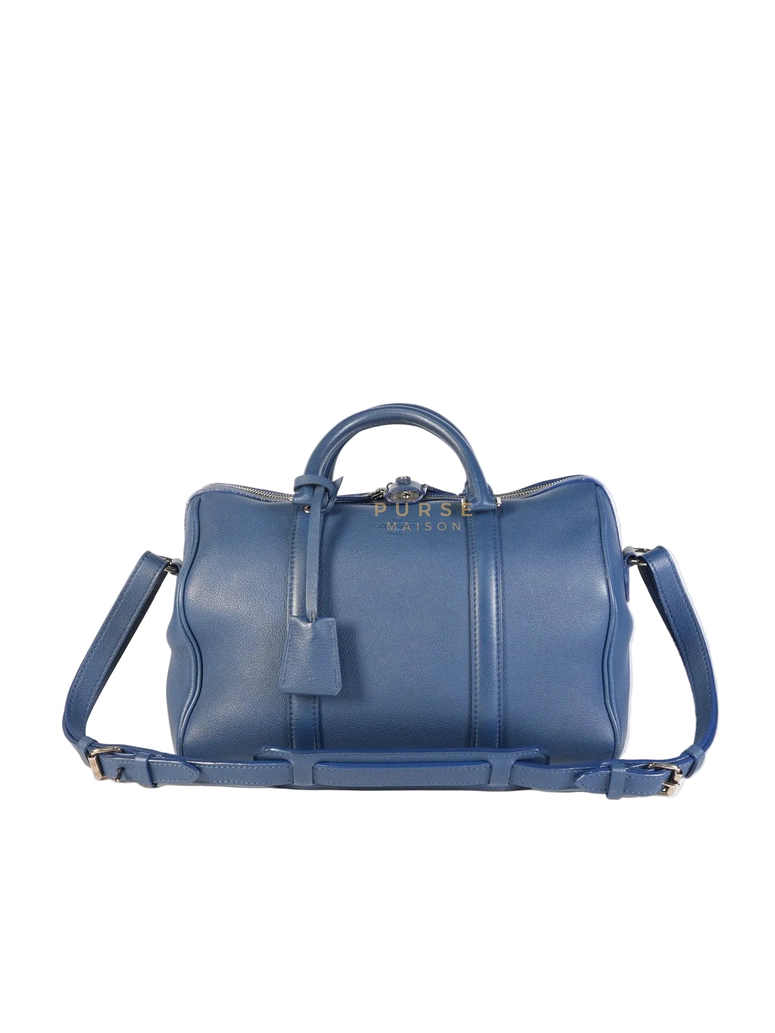 Speedy Sofia Coppola PM in Blue Ocean Calfskin Leather Crossbody Bag (Date Code: TR1143) | Purse Maison Luxury Bags Shop