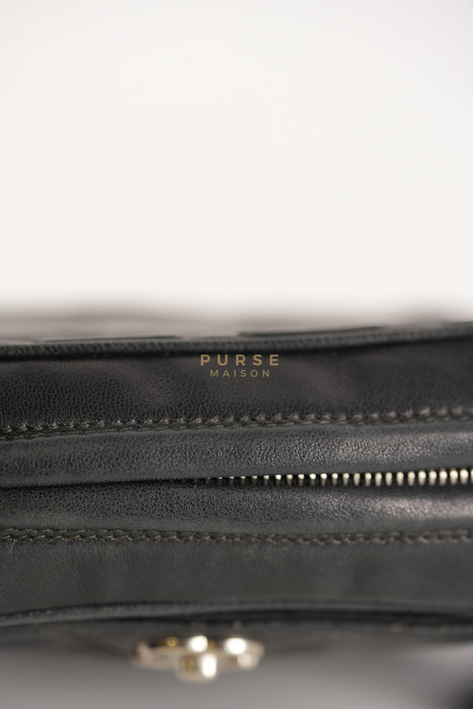 Square Camera Bag Vintage Quilted Lambskin Leather and Silver Hardware Series 4 | Purse Maison Luxury Bags Shop