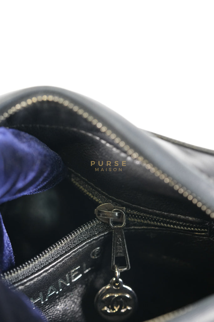 Square Camera Bag Vintage Quilted Lambskin Leather and Silver Hardware Series 4 | Purse Maison Luxury Bags Shop