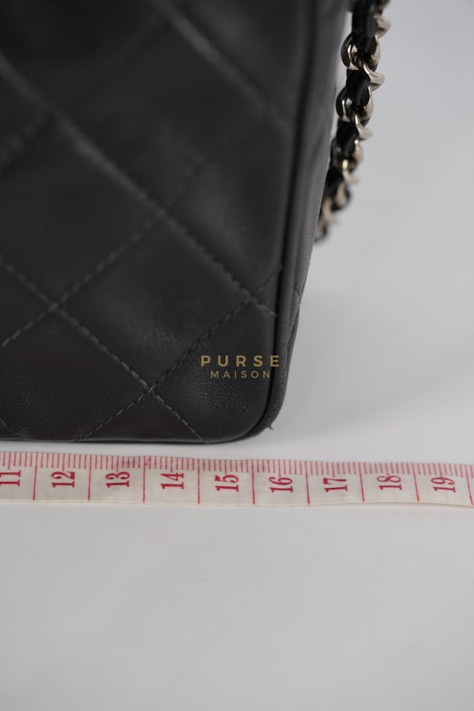 Square Camera Bag Vintage Quilted Lambskin Leather and Silver Hardware Series 4 | Purse Maison Luxury Bags Shop