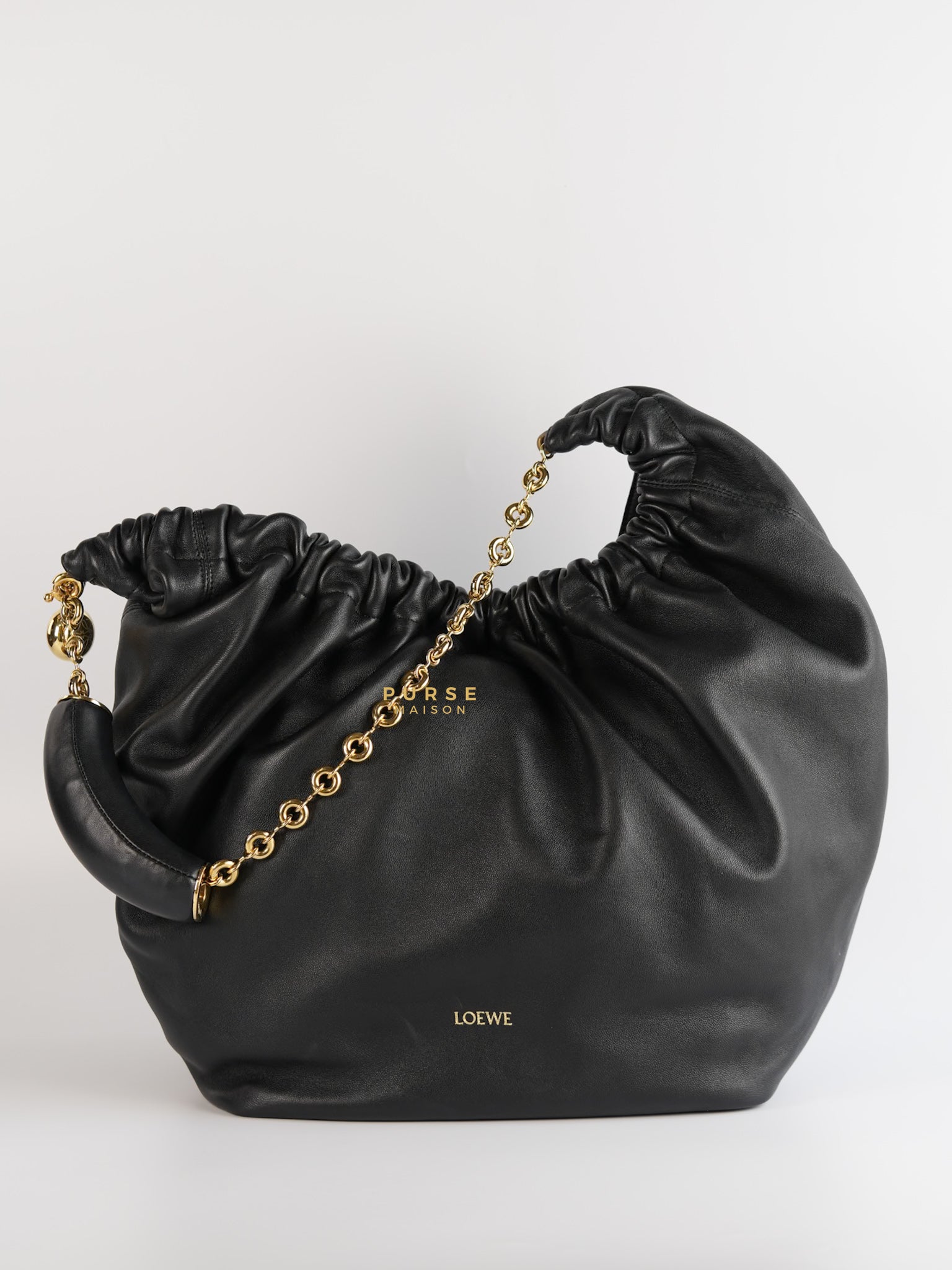 Squeeze in Mellow Nappa Leather Chain Bag | Purse Maison Luxury Bags Shop
