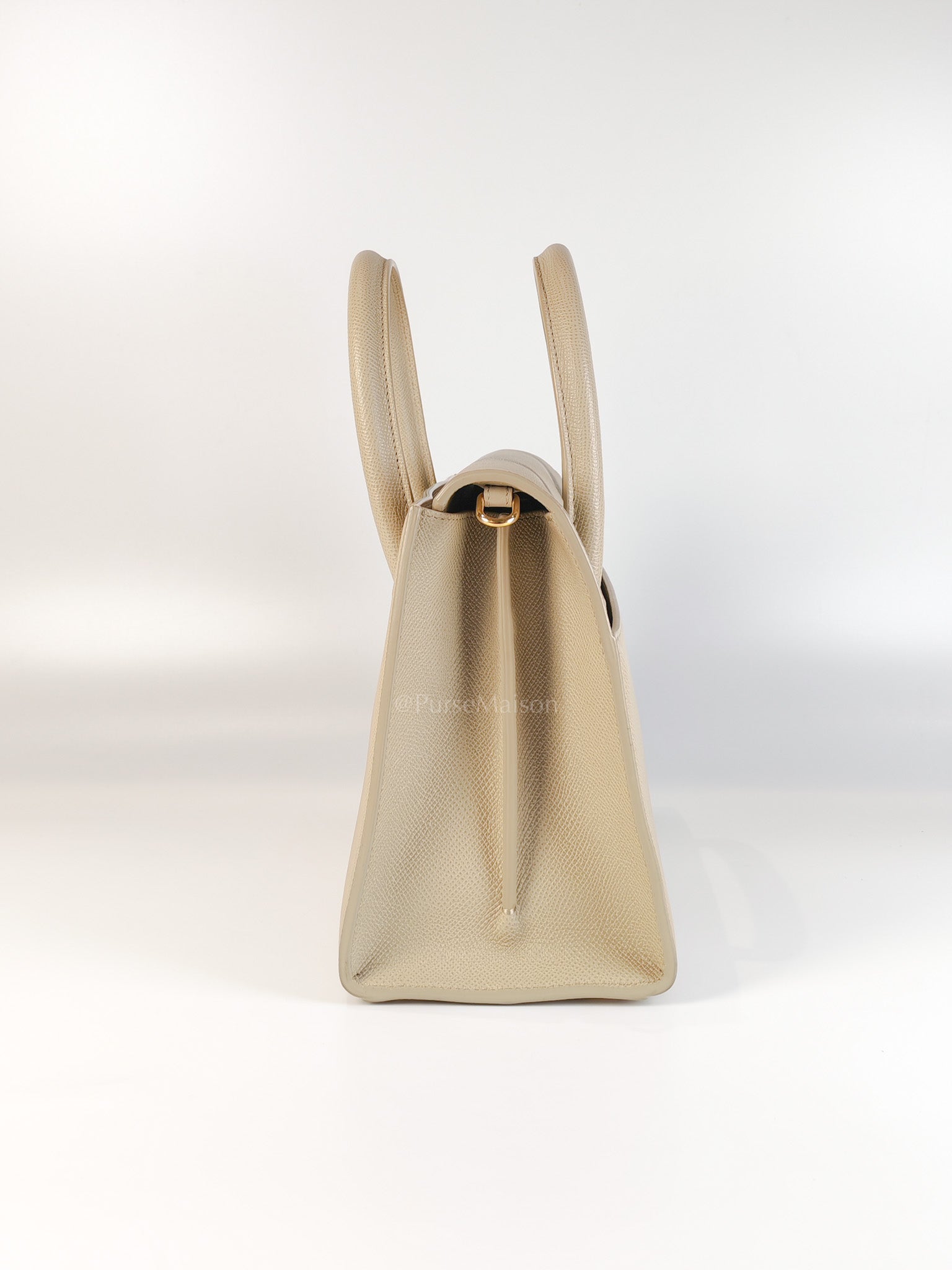 St Honoré Tote Bag Medium in Beige Grained Calfskin | Purse Maison Luxury Bags Shop