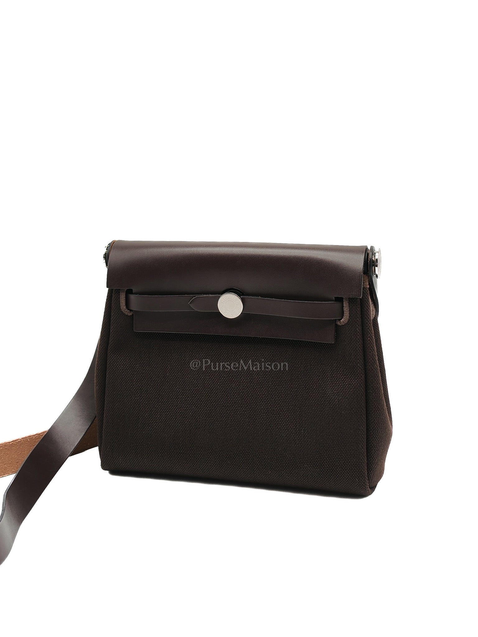Mini Herbag Zip 20 in Ebene Canvas & Palladium Hardware Stamp K(2025)