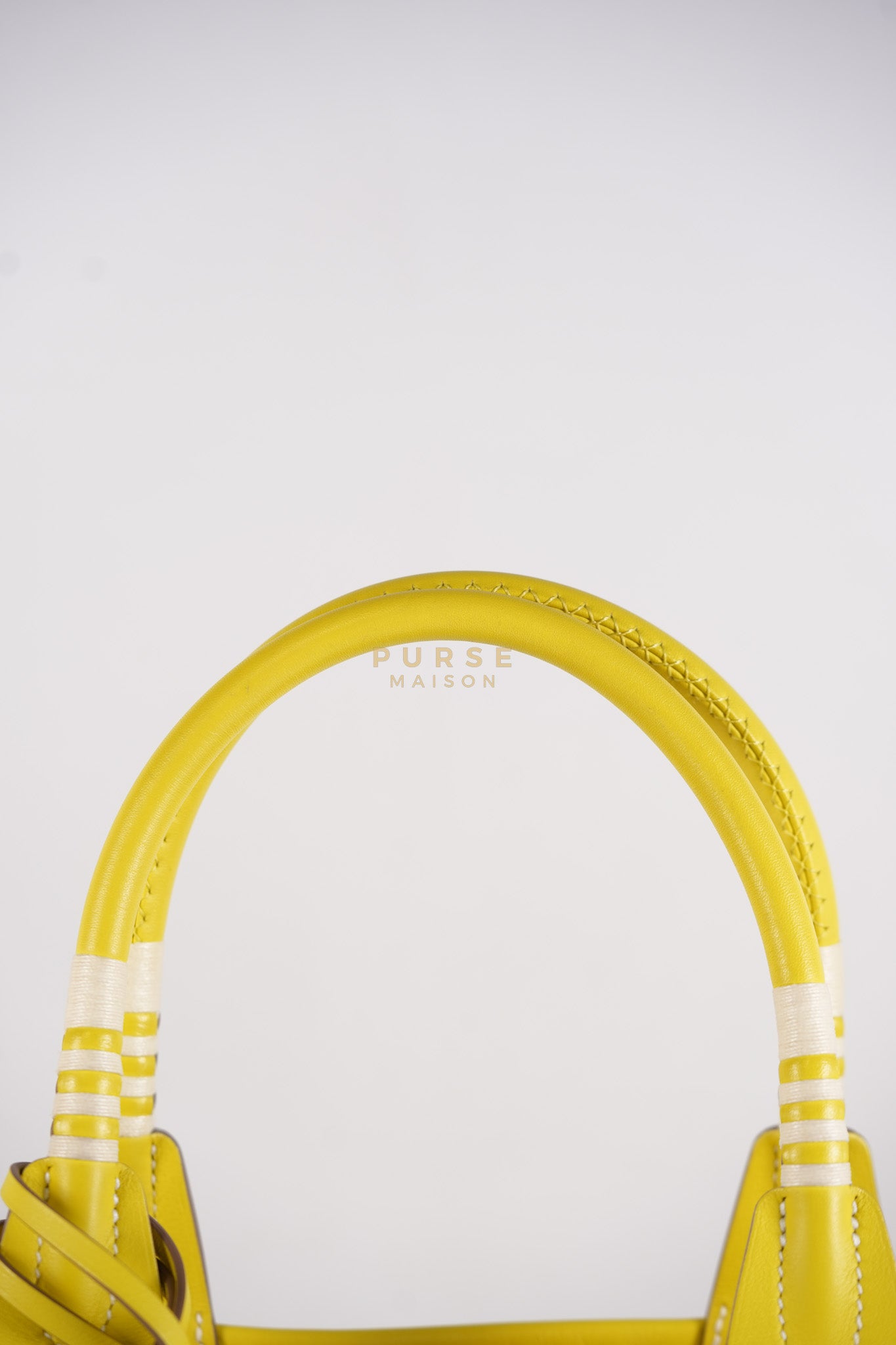 Steeple 25 in Yellow Toilash Vau Swift Leather Stamp U (2022) | Purse Maison Luxury Bags Shop