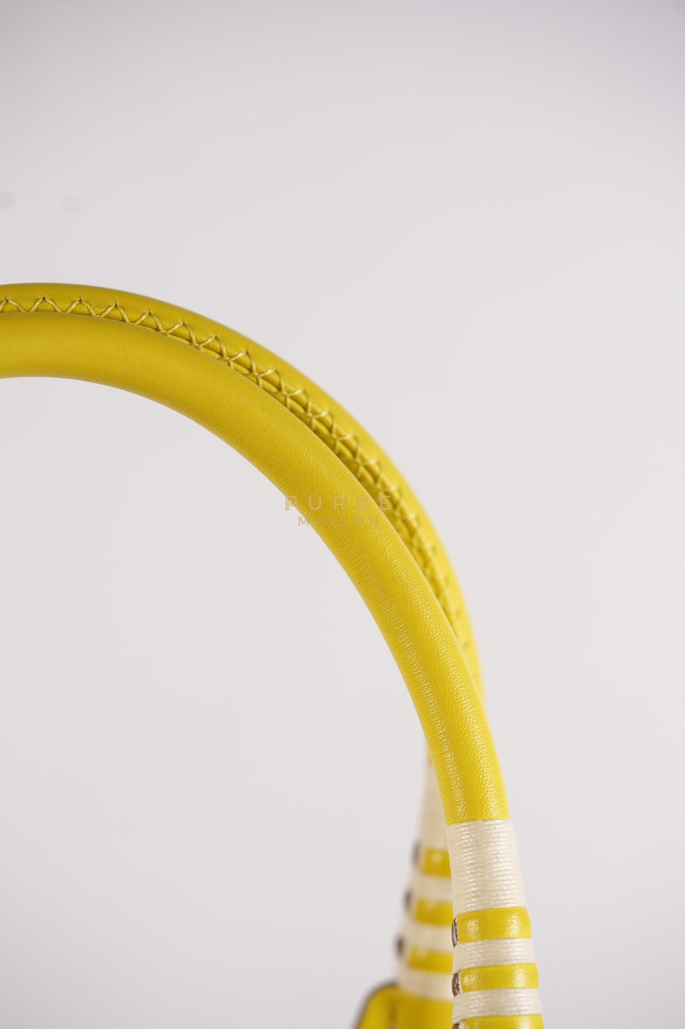 Steeple 25 in Yellow Toilash Vau Swift Leather Stamp U (2022) | Purse Maison Luxury Bags Shop