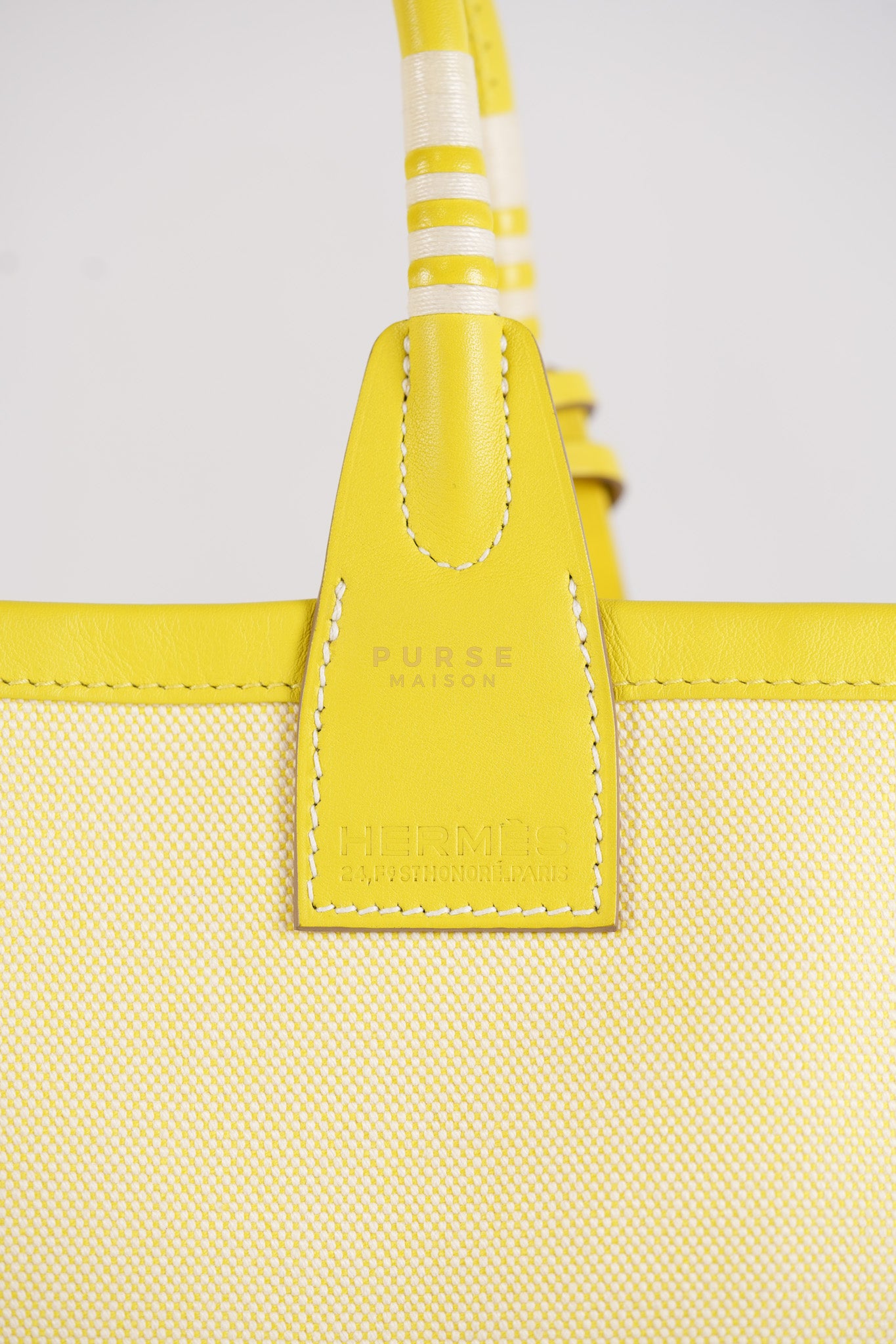 Steeple 25 in Yellow Toilash Vau Swift Leather Stamp U (2022) | Purse Maison Luxury Bags Shop