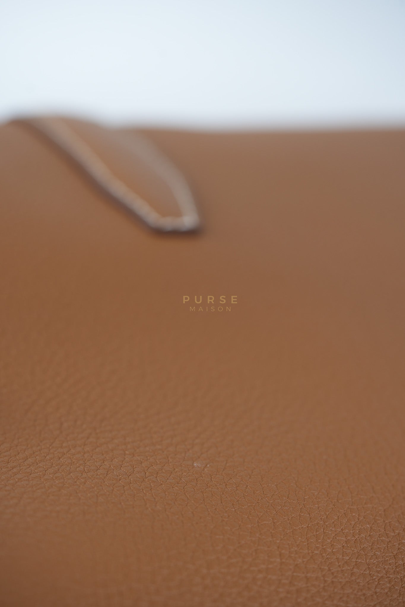 Steve Light Junior in Gold Togo Leather and Palladium Hardware Stamp Z (2021) | Purse Maison Luxury Bags Shop