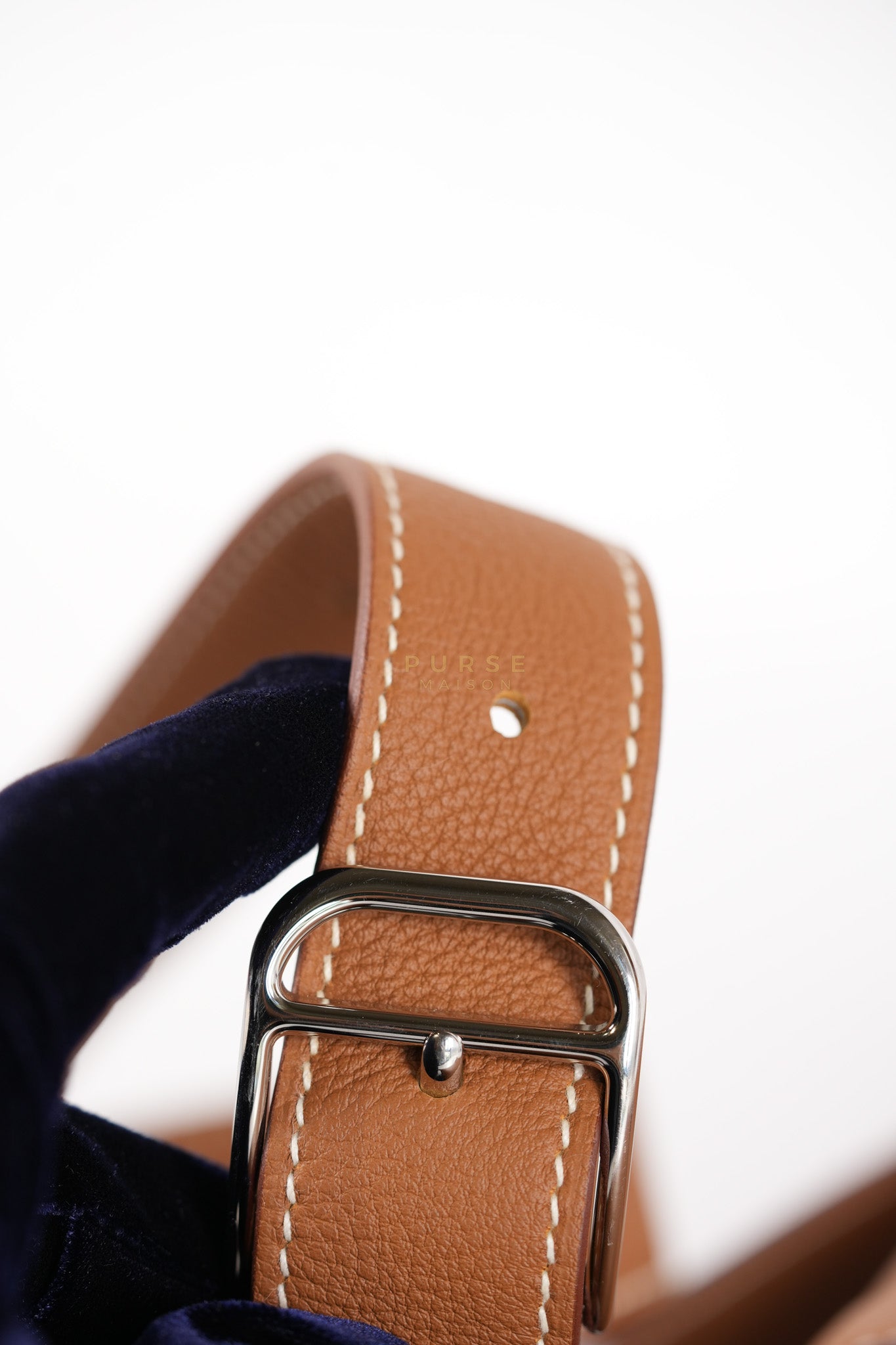 Steve Light Junior in Gold Togo Leather and Palladium Hardware Stamp Z (2021) | Purse Maison Luxury Bags Shop