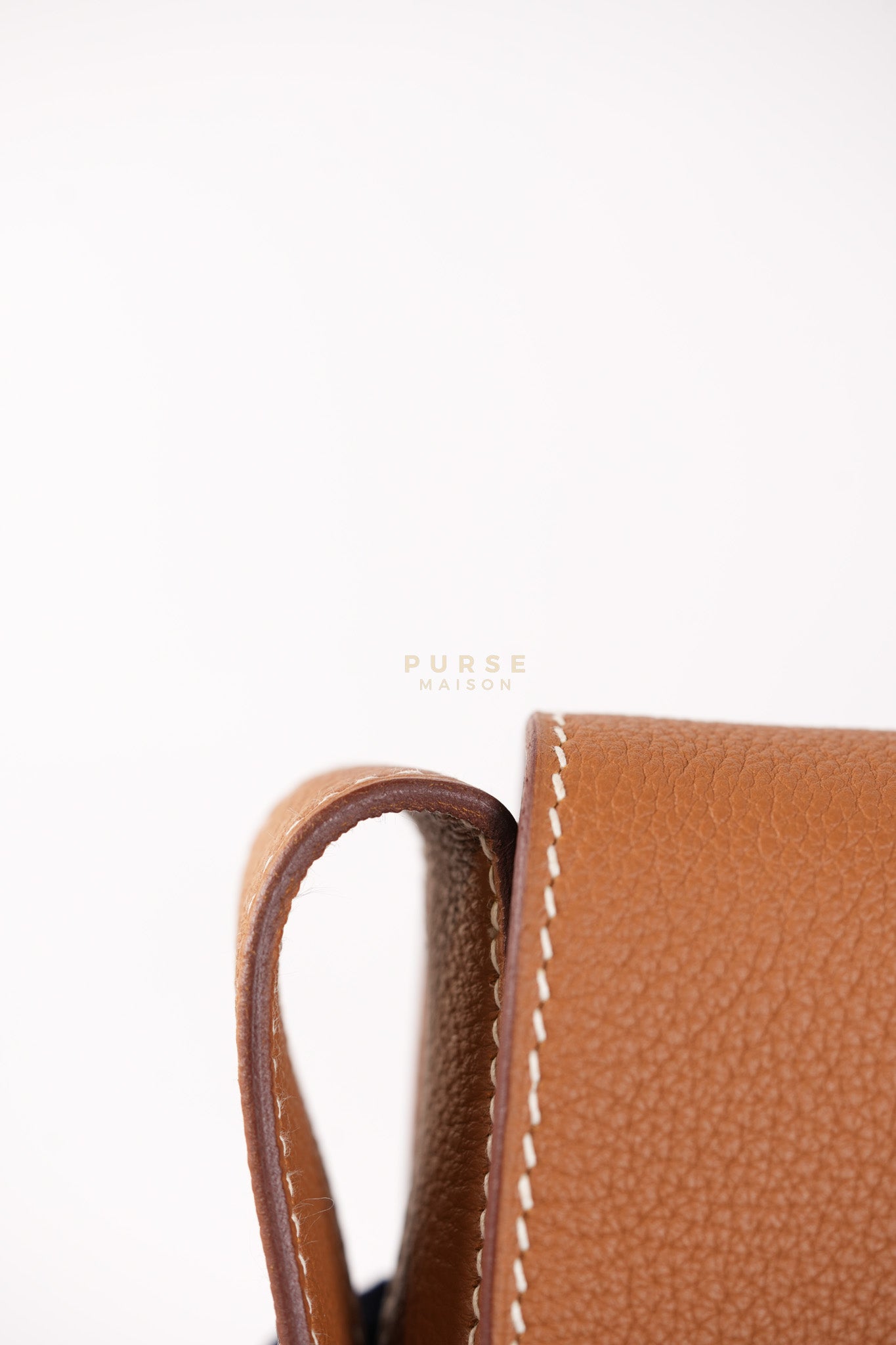 Steve Light Junior in Gold Togo Leather and Palladium Hardware Stamp Z (2021) | Purse Maison Luxury Bags Shop