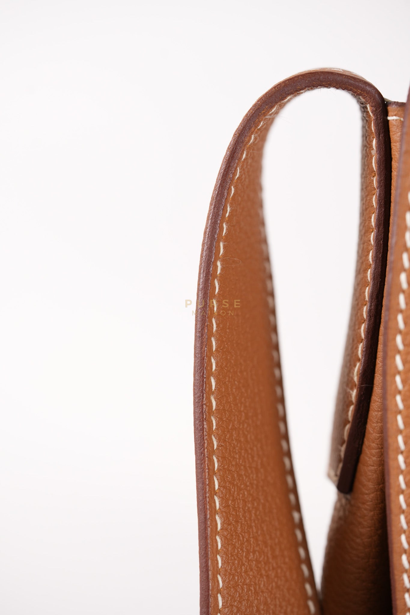 Steve Light Junior in Gold Togo Leather and Palladium Hardware Stamp Z (2021) | Purse Maison Luxury Bags Shop