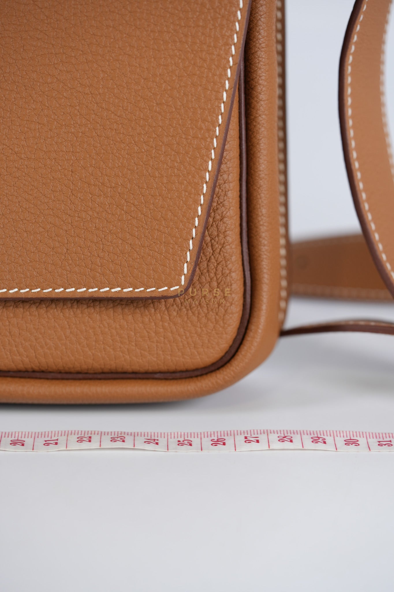 Steve Light Junior in Gold Togo Leather and Palladium Hardware Stamp Z (2021) | Purse Maison Luxury Bags Shop