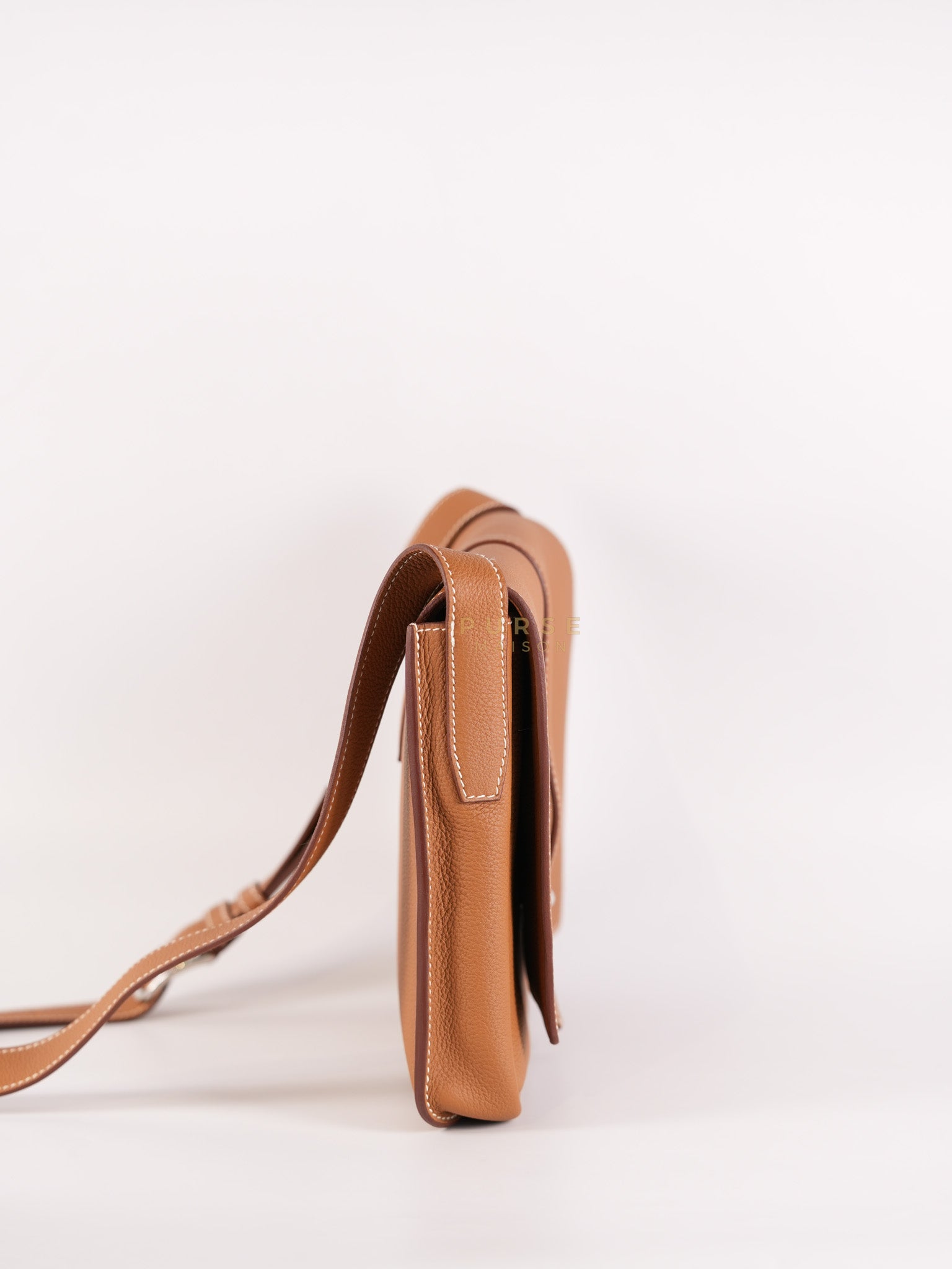 Steve Light Junior in Gold Togo Leather and Palladium Hardware Stamp Z (2021) | Purse Maison Luxury Bags Shop
