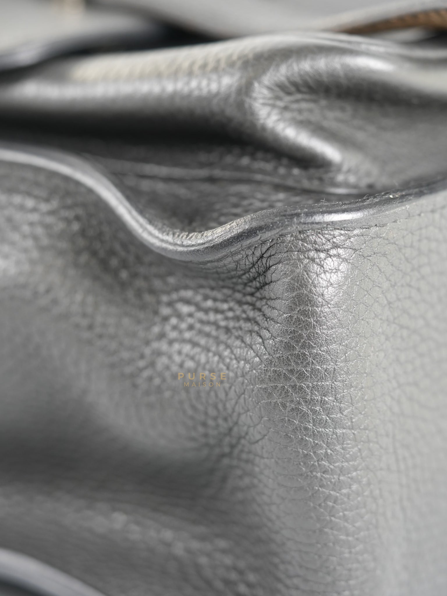 Steve Messenger 35 in Noir & Etoupe Clemence Leather Palladium Hardware Stamp X(2016) | Purse Maison Luxury Bags Shop